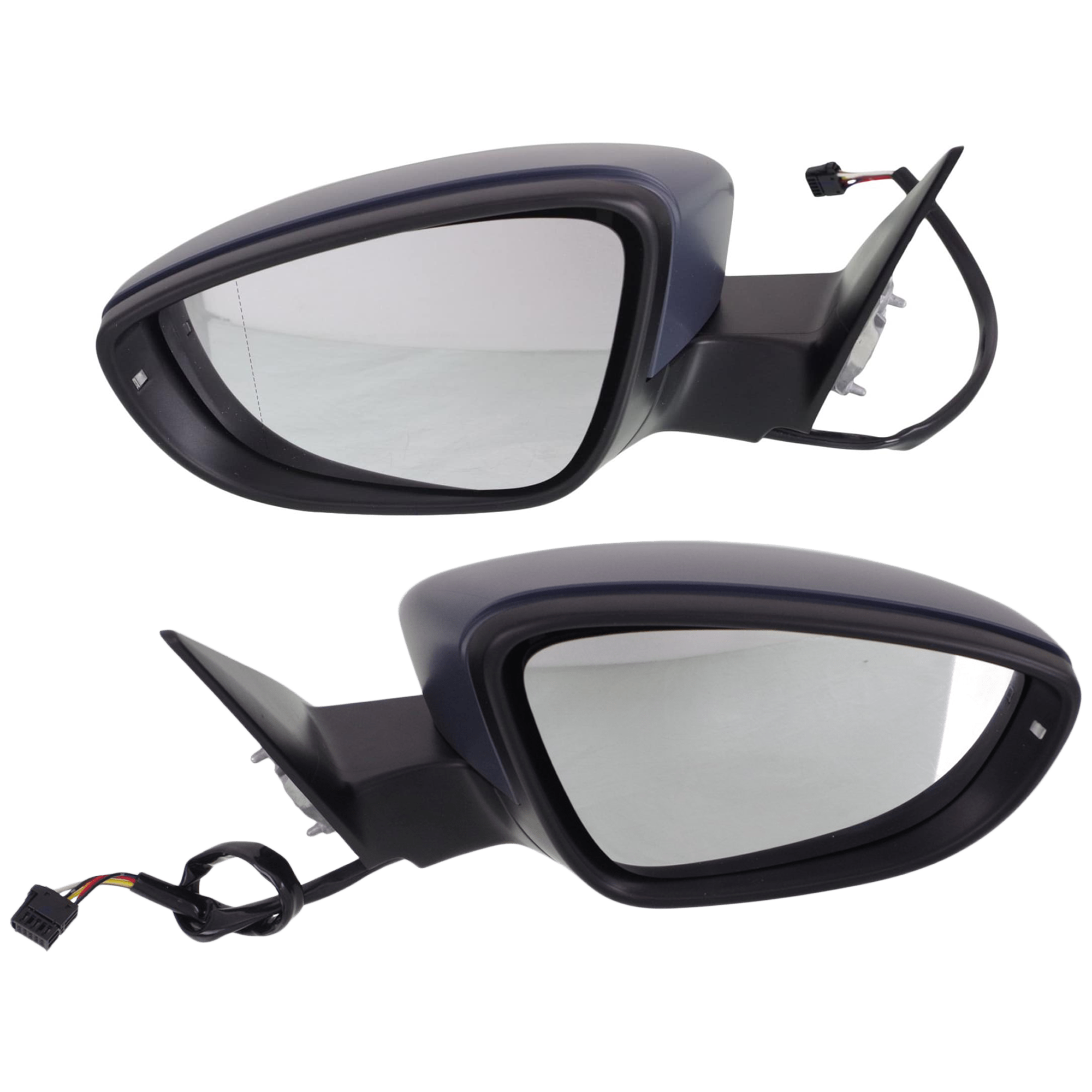 AM BEETLE 12-19 MIRROR RH AND LH Power Manual Folding Heated Paintable w In housing Signal Light No Auto dimming BSD and Memory SKU SET JVW57ER S OEM 5C5857507B9B9 PFM 5C5857508B9B