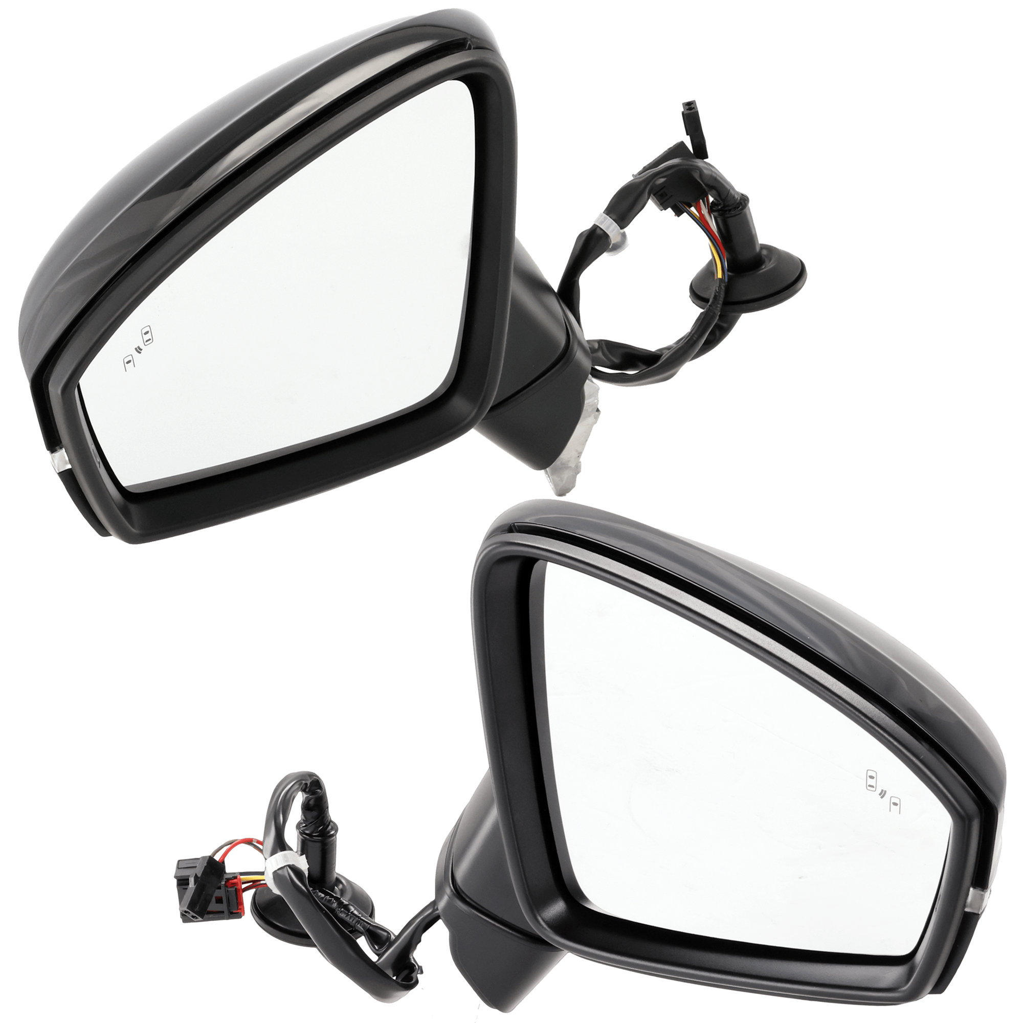 AM TIGUAN 18-21 MIRROR RH AND LH Power Manual Folding Heated Paintable w Signal Light in Glass BSD No Puddle Light Auto Dimming Memory SKU SET JVW74ER S Partslink VW1320179 VW1321179 OEM 5NN857507R9B9-5NN857537GRU 5NN