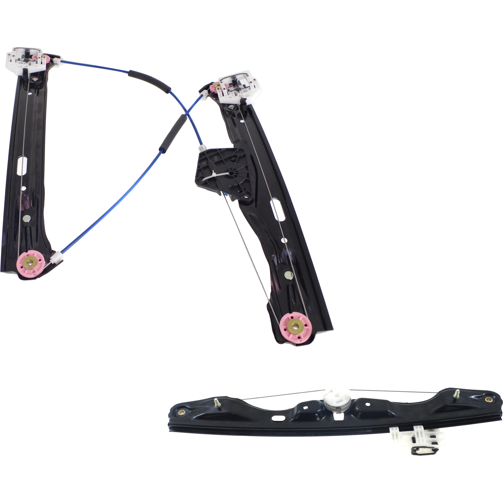 AM 3 SERIES 12-19 FRONT AND REAR WINDOW REGULATOR RH Power w o Motor SKU SET JWB462923-2R Partslink BM1351120 BM1551121 OEM 51337281886-51357281888