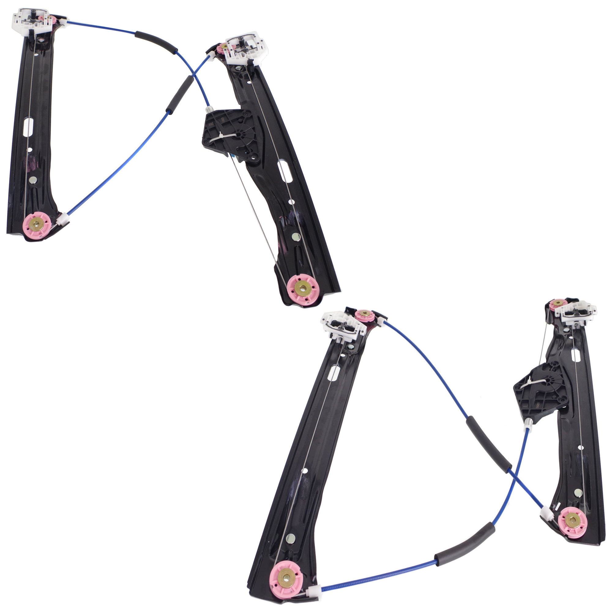 AM 3 SERIES 12-19 FRONT WINDOW REGULATOR RH AND LH Power w o Motor Sedan Wagon 14-17 SKU SET JWB462923 Partslink BM1350120 BM1351120 OEM 5-133-728-188-551-330-000-000