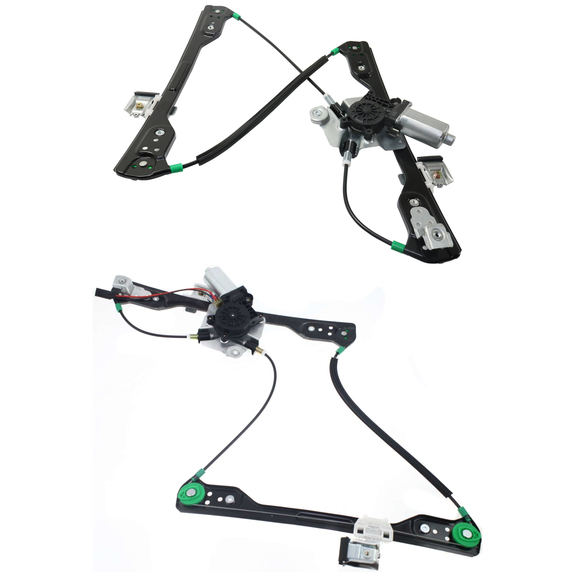 AM CHRYSLER 300-05-10 CHARGER 06-10 FRONT WINDOW REGULATOR RH AND LH Power w Motor High Current w o One Touch 2 pin plug SKU SET JWC462903 Partslink CH1350132 CH1351132 OEM 5065470AF 5065471AF