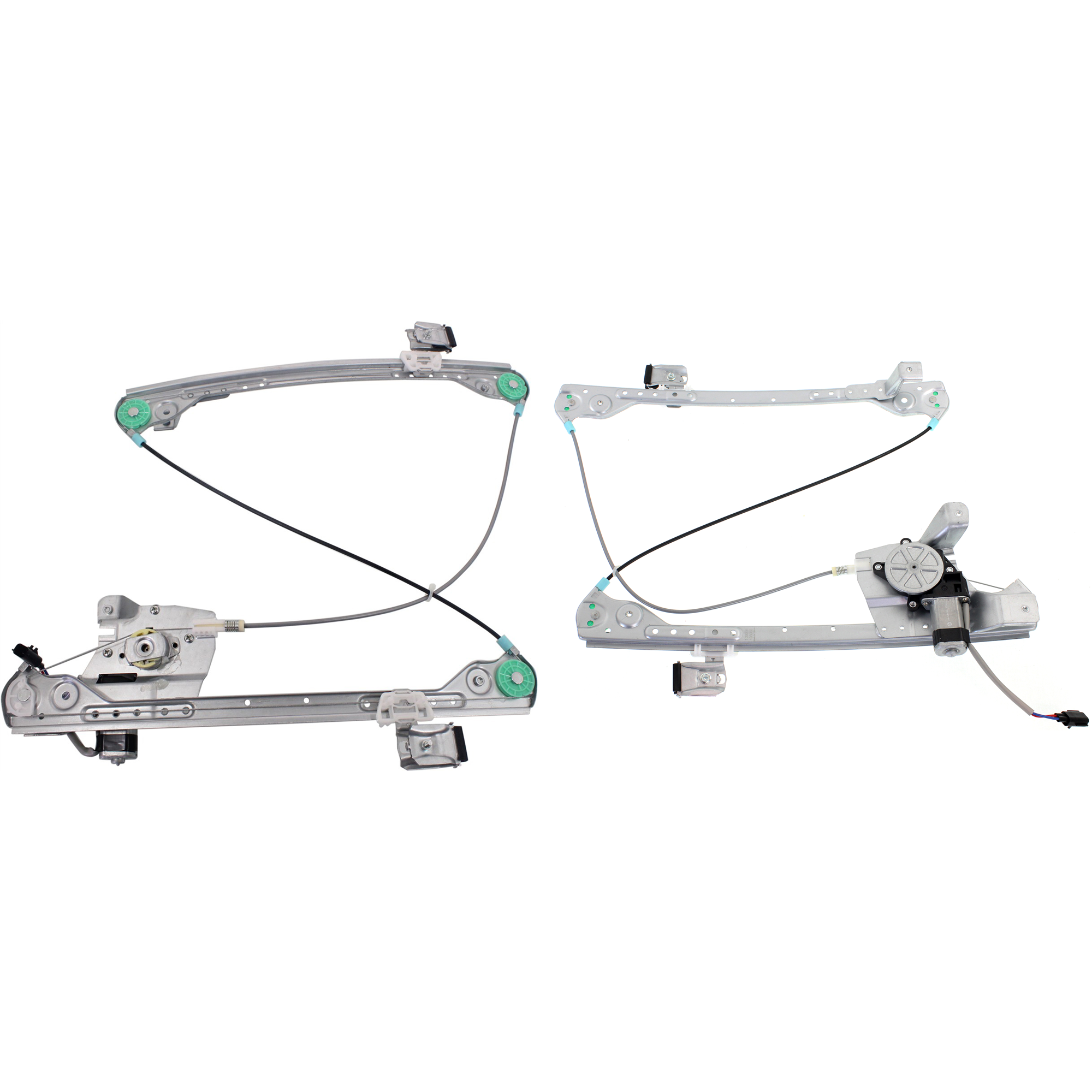 AM PACIFICA 04-06 FRONT WINDOW REGULATOR RH AND LH Power w Motor SKU SET JWC462941 Partslink CH1350142 CH1351142 OEM 4894270AC 4894271AC