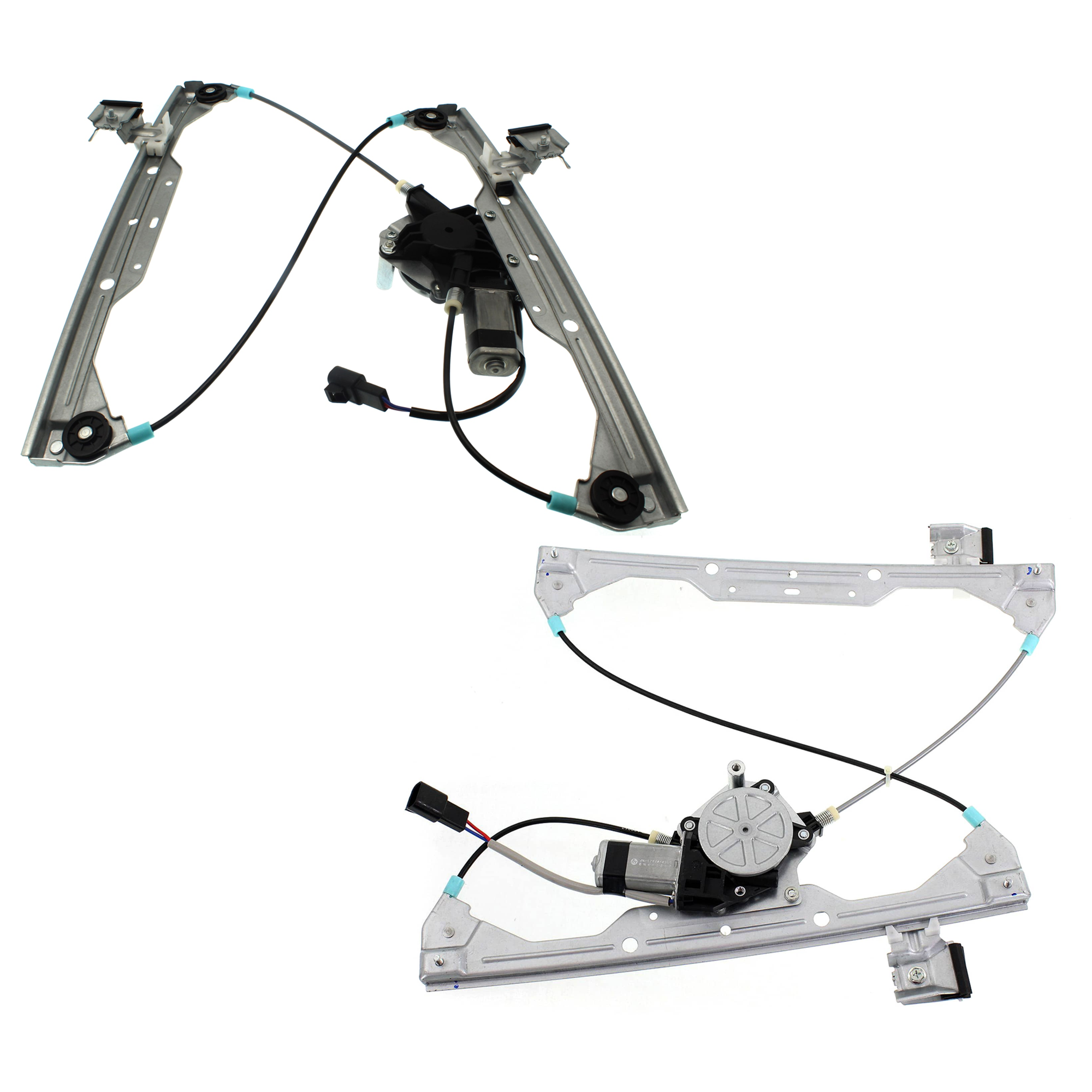 AM HHR 06-11 FRONT WINDOW REGULATOR RH AND LH Power w Motor SKU SET JWC462949 Partslink GM1350178 GM1351178 OEM 22714331-22714332