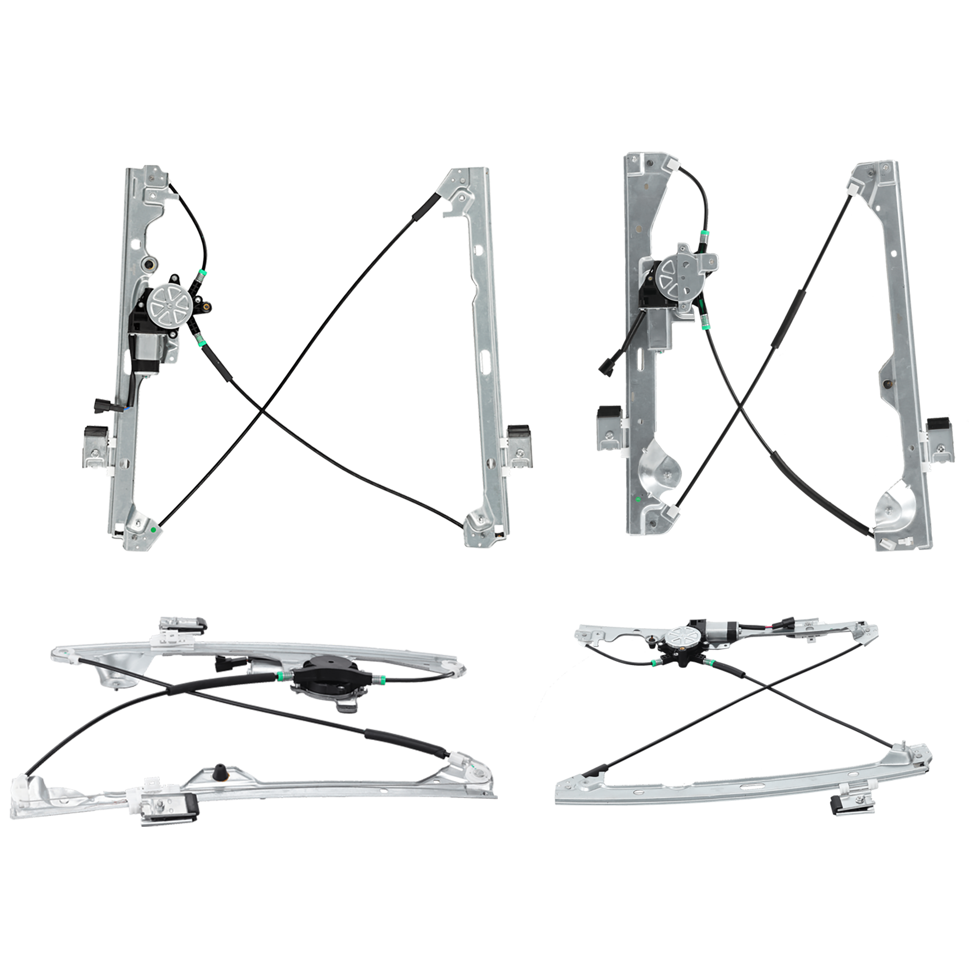 AM ESCALADE ESV 07-08 FRONT AND REAR WINDOW REGULATOR RH AND LH Power With Motor SKU SET JWC491707-4 Partslink GM1350162 GM1351162 GM1550129 GM1551129 OEM 20945138-20945139-20945140-209