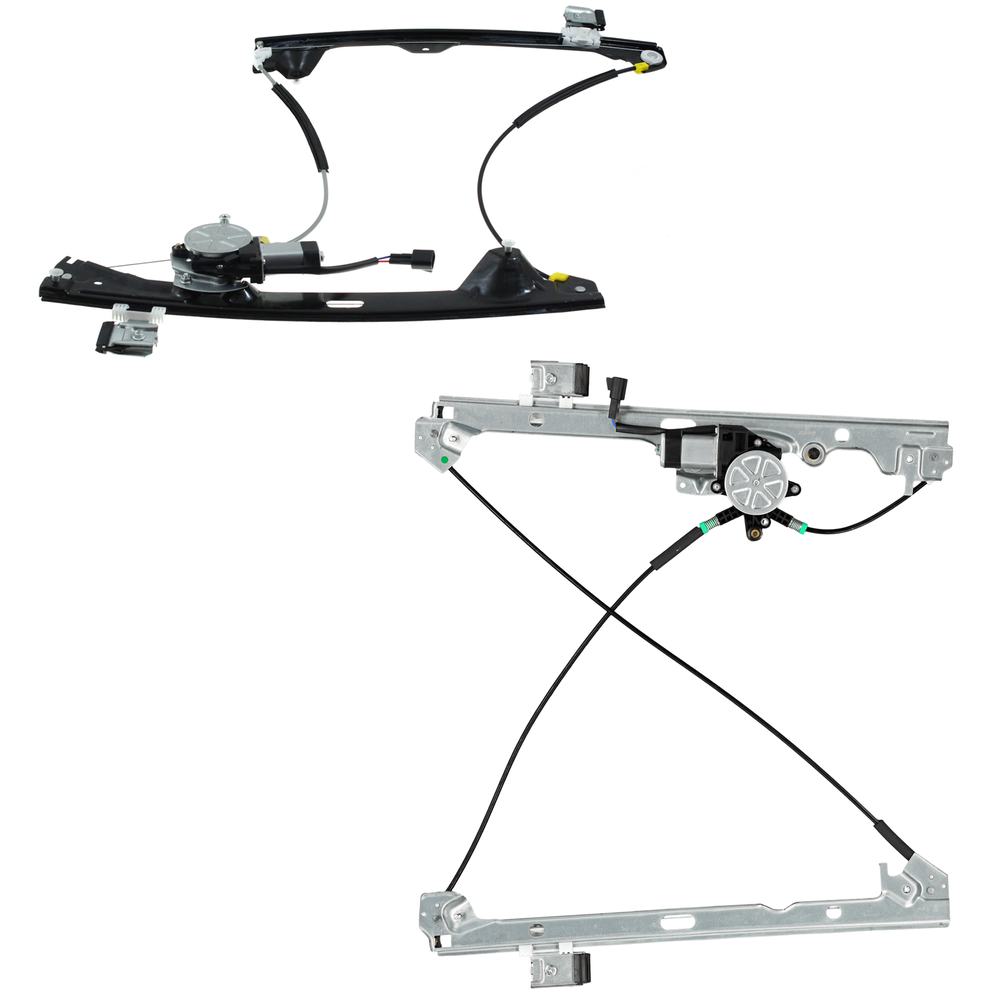 AM SILVERADO SIERRA 1500-07-13-2500-3500 HD 07-14 FRONT AND REAR WINDOW REGULATOR RH Power w Motor Excludes 2007 Classic SKU SET JWC491707 A Partslink GM1351162 GM1551129 OEM 20945139-20945141