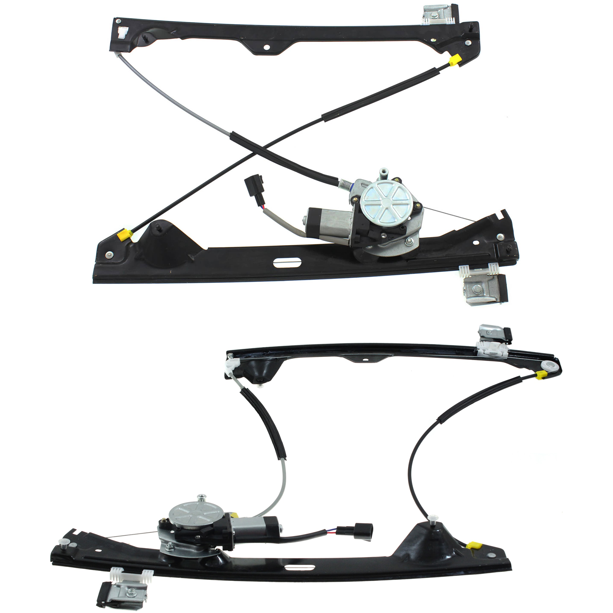 AM SILVERADO SIERRA 1500-07-13-2500-3500 HD 07-14 REAR WINDOW REGULATOR RH AND LH Power w Motor Crew Cab Fits 2007 Non Classic SKU SET JWC491707 Partslink GM1550129 GM1551129 OEM 20945140-20945141
