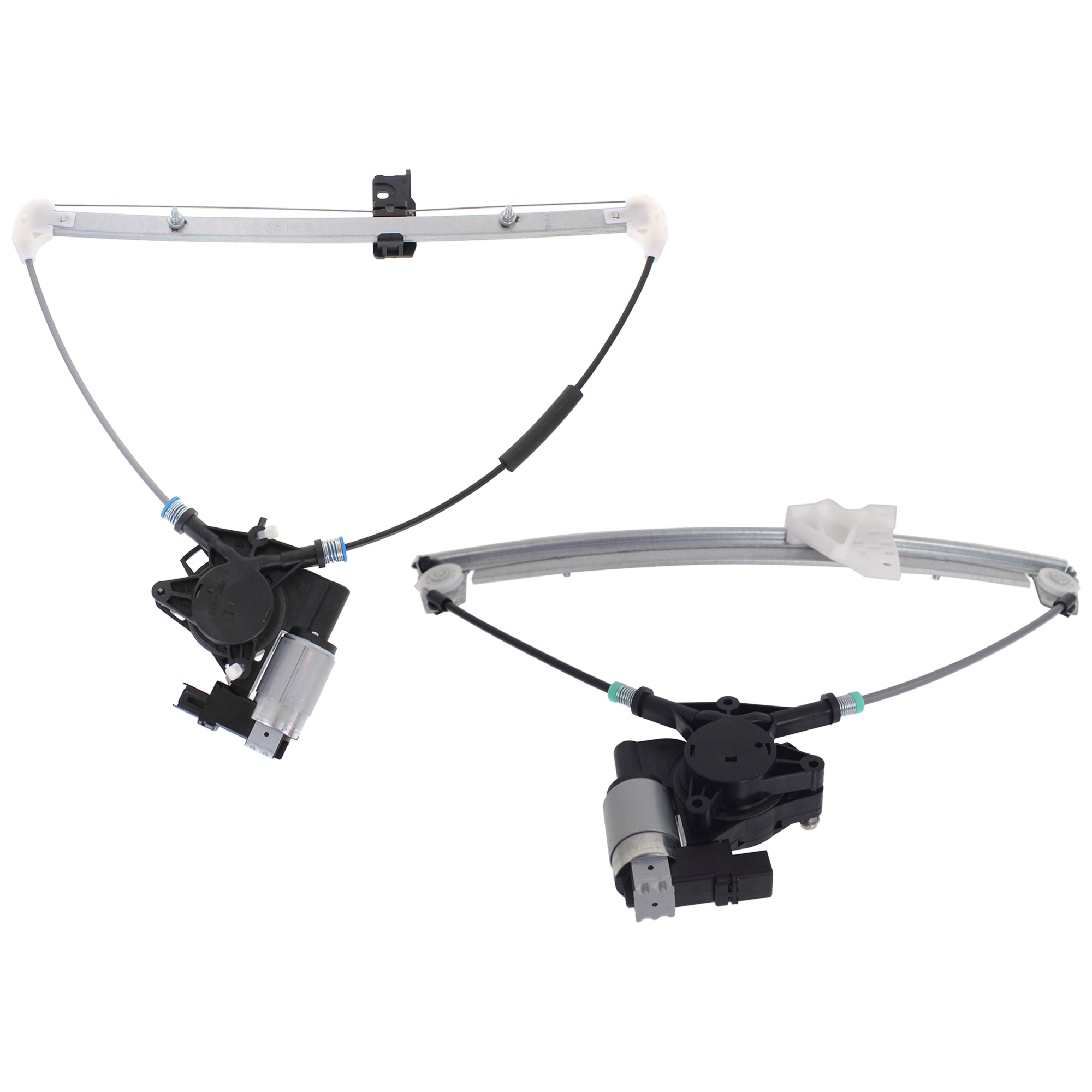 AM 6-03-08 FRONT AND REAR WINDOW REGULATOR RH Power With Motor SKU SET JWM491733 A Partslink MA1351112 MA1351117 MA1357101 MA1551107 MA1551110 MA1356102 OEM GJ6A58590G PFM GK2A58590F PFM
