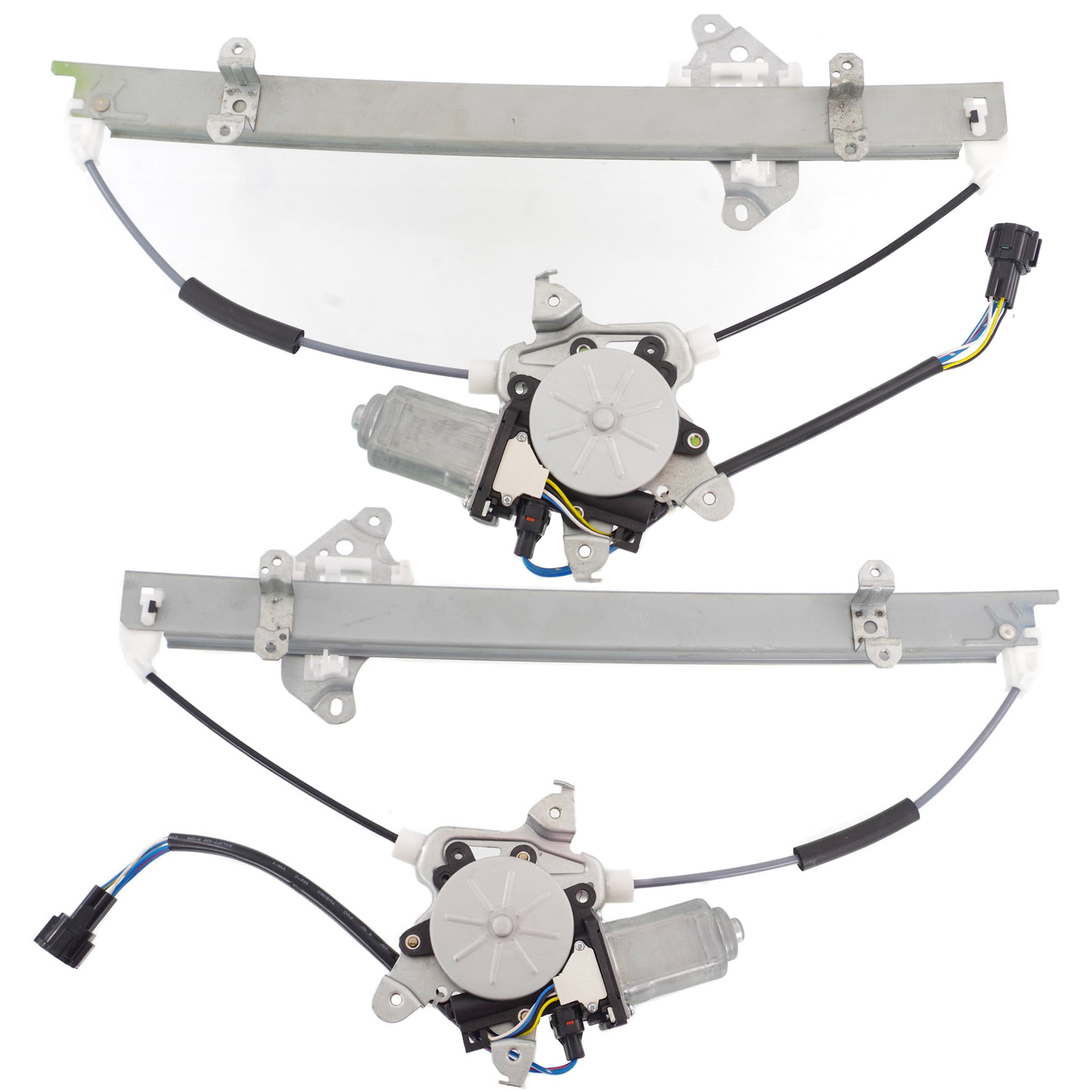 AM VERSA 07-11 FRONT WINDOW REGULATOR RH and LH Power w Motor 6 Pins Hatchback Sedan From 1-07 SKU SET JWN462939 Partslink NI1350139 NI1351139 OEM 80720EE00D PFM 80721EE00D PFM