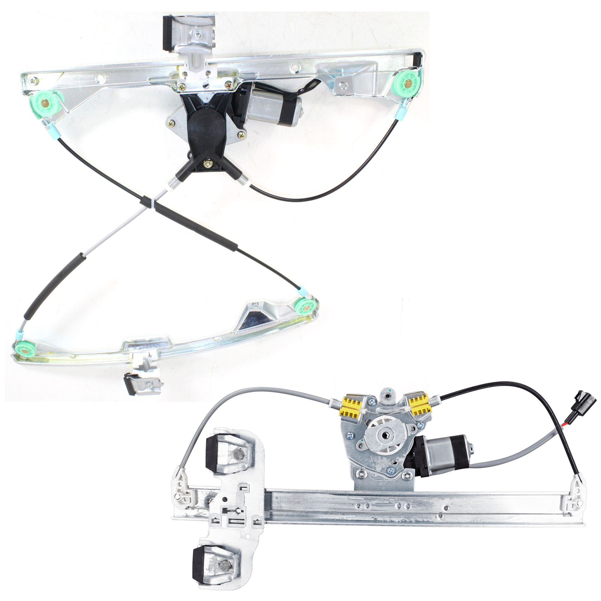 AM GRAND PRIX 04-08 FRONT AND REAR WINDOW REGULATOR RH Power With Motor SKU SET JWP491703 A Partslink GM1351152 GM1551135 OEM 15869654-15934640