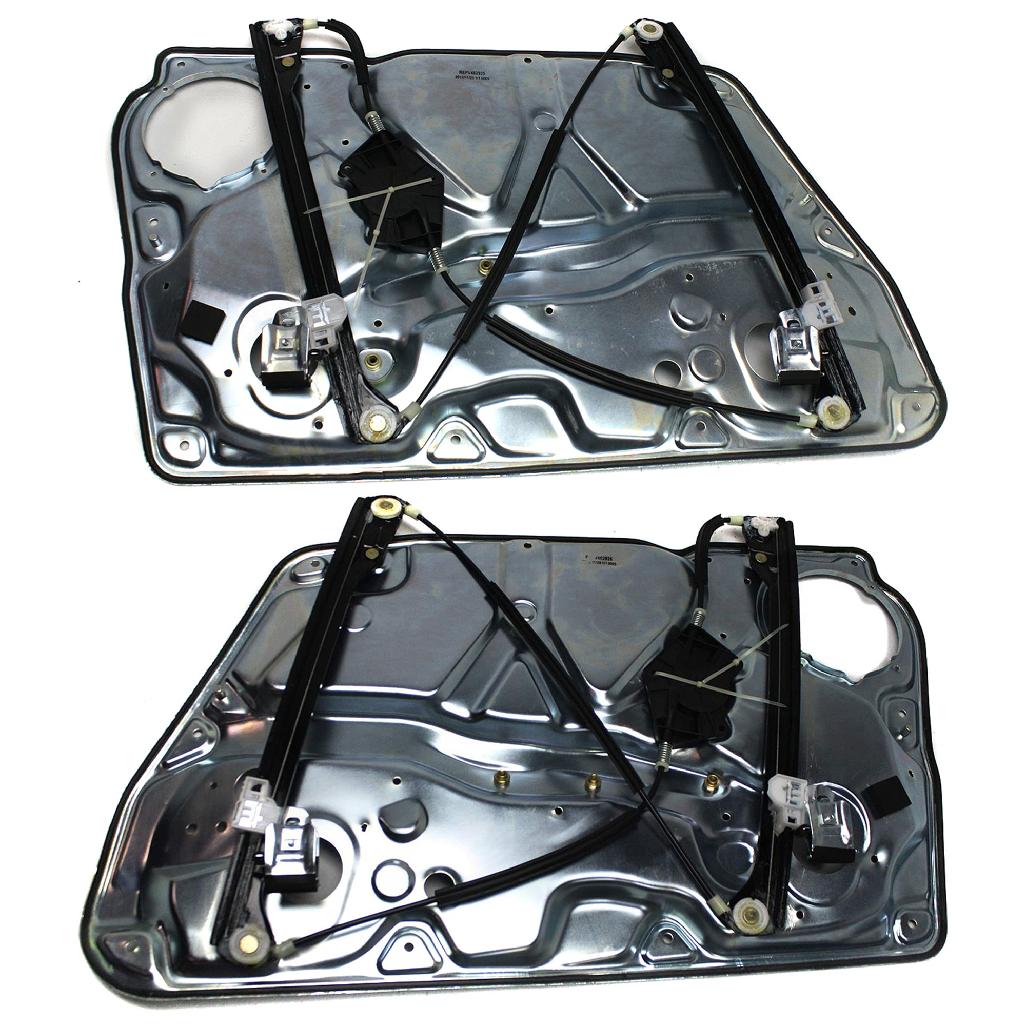 AM PASSAT 98-05 FRONT WINDOW REGULATOR RH AND LH Power Without Motor SKU SET JWV462925 Partslink VW1350103 VW1351103 OEM 3B1837461-3B1837462