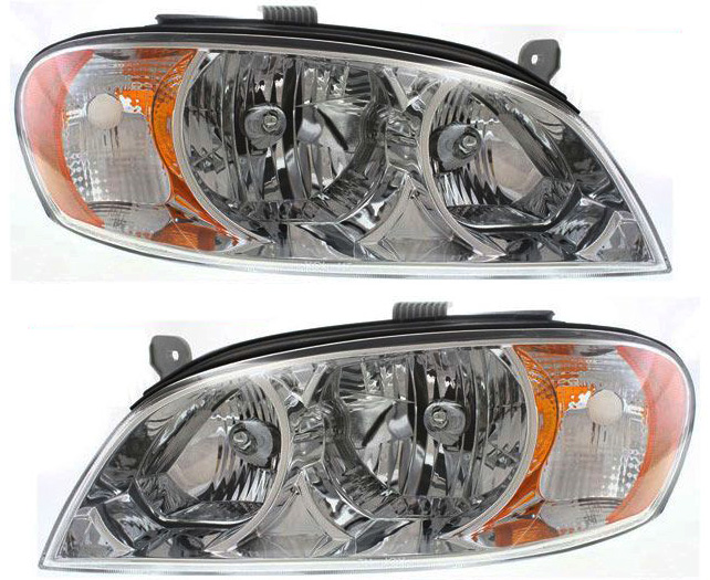AM SPECTRA 02-04 HEAD LAMP RH AND LH Assembly Halogen SKU SET K100115 Partslink KI2502111 KI2503111 OEM 0K2NB51040B 0K2NB51030B