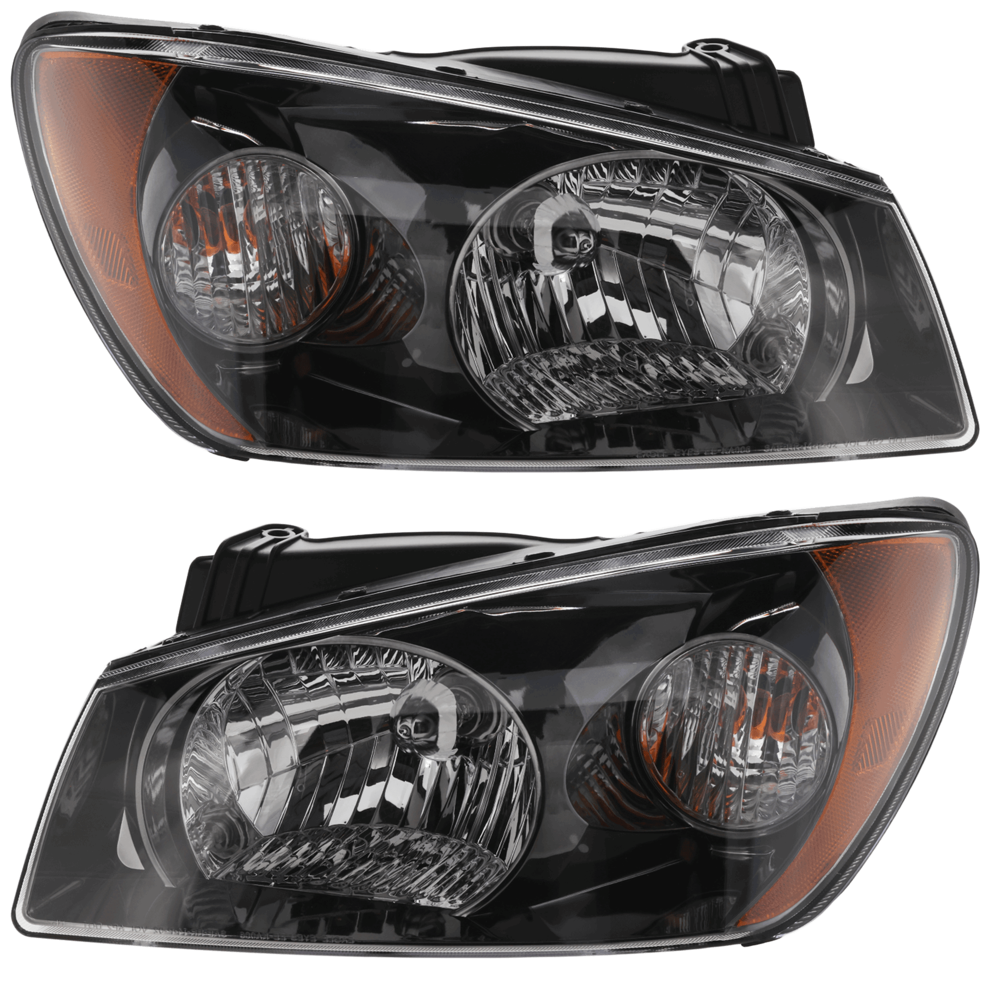 AM SPECTRA 04-06 HEAD LAMP RH AND LH Assembly Halogen Hatchback Sedan Exc. LX Model New Body Style SKU SET K100131 Partslink KI2503117 KI2502117 OEM 921022F230-921012F230