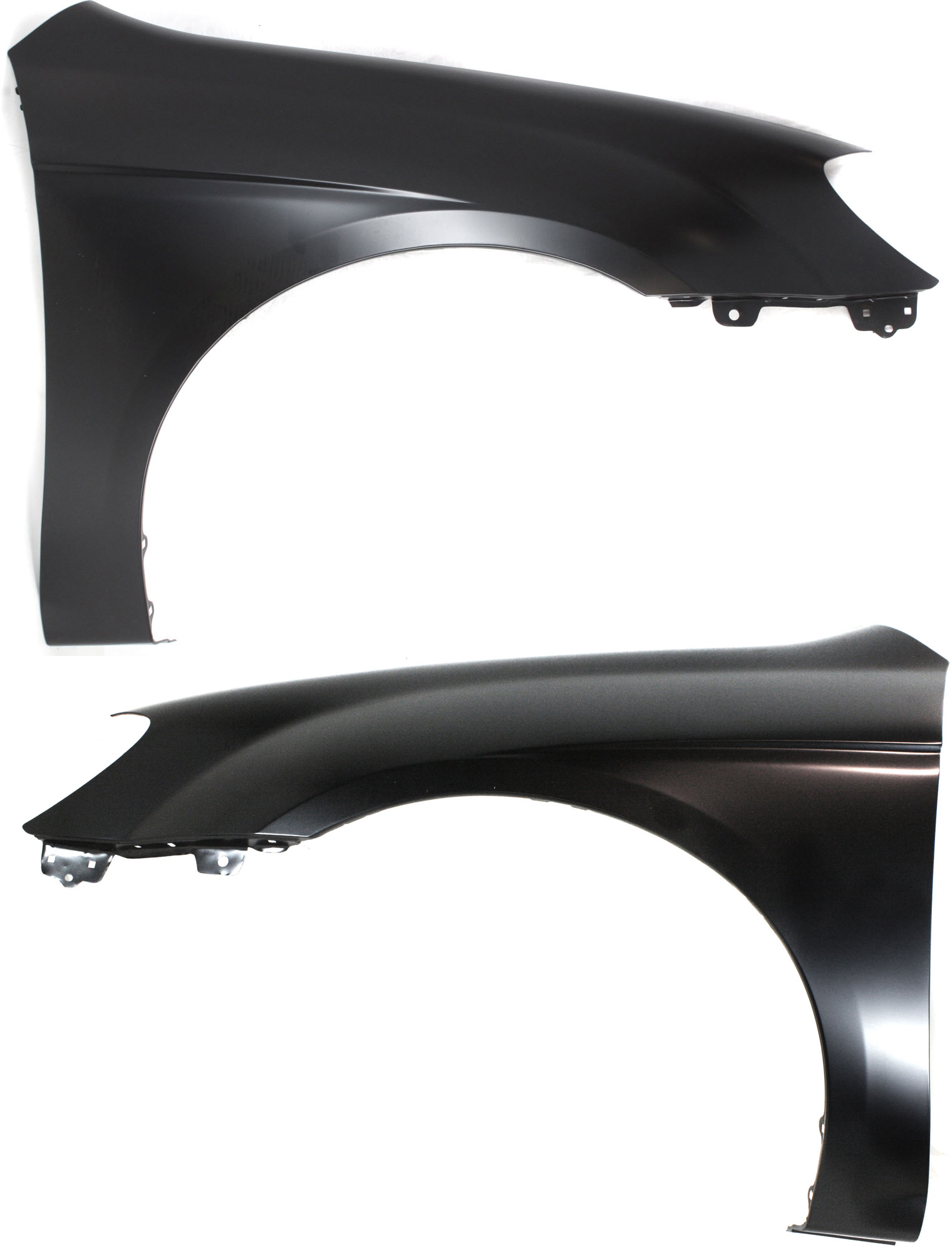 AM SPECTRA 04-09 FRONT FENDER RH AND LH Primed w o Side Lamp Holes Steel SKU SET K220131 Partslink KI1241118 KI1240118 OEM 663212F010-663112F010
