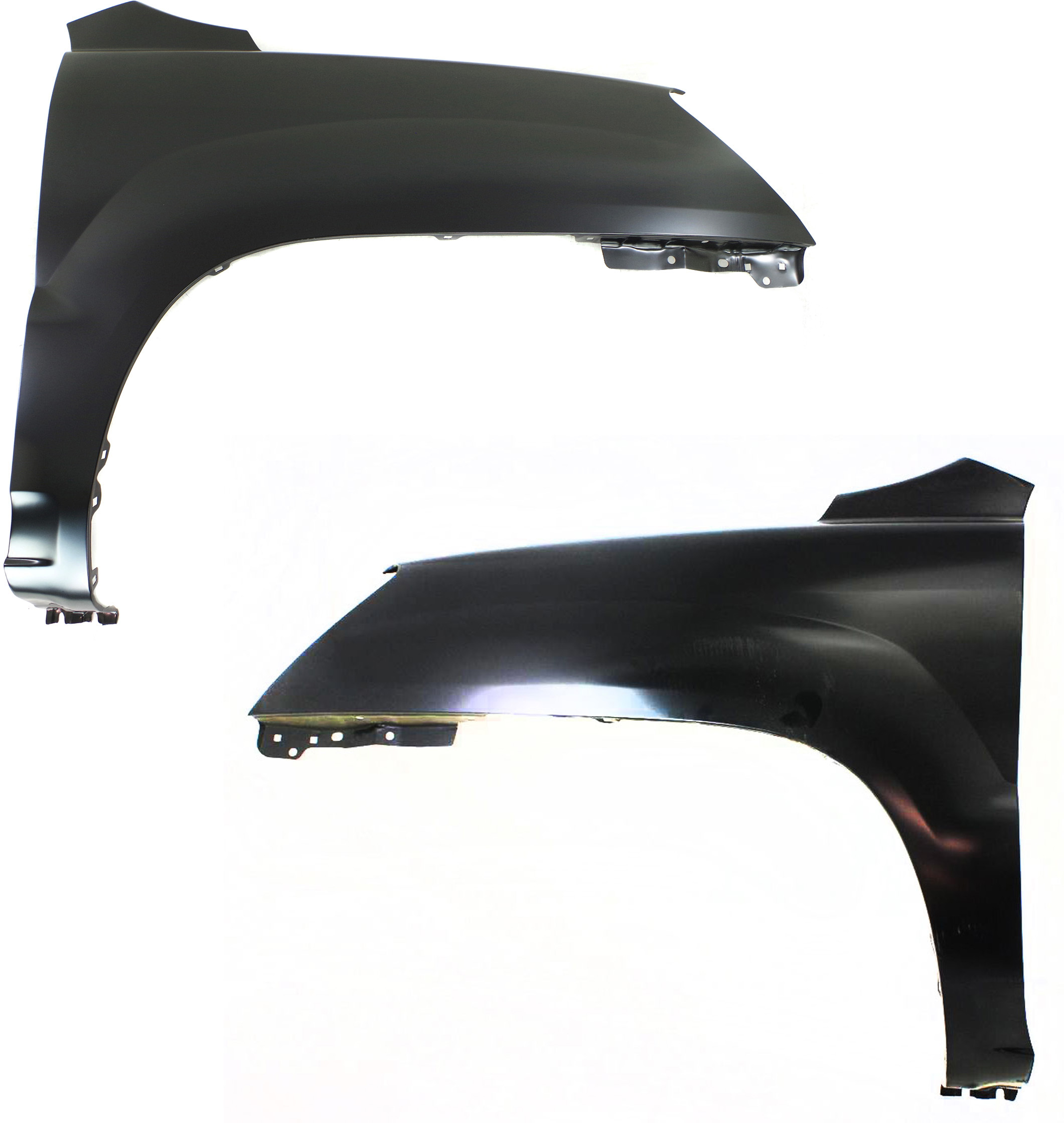 AM SPORTAGE 05-10 FRONT FENDER RH AND LH Primed w o Molding Hole w o Luxury Pkg. SKU SET K220133 Partslink KI1241120 KI1240120 OEM 663211F100-663111F100