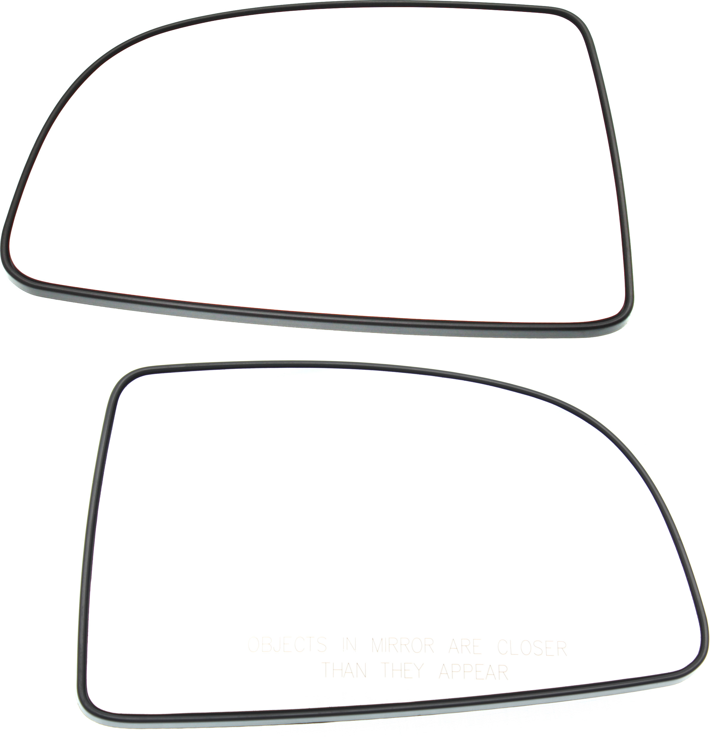 AM RONDO 07-12 MIRROR GLASS RH AND LH Heated w Backing Plate SKU SET KA05GR Partslink KI1324109 KI1325109 OEM 876111D200-876211D200