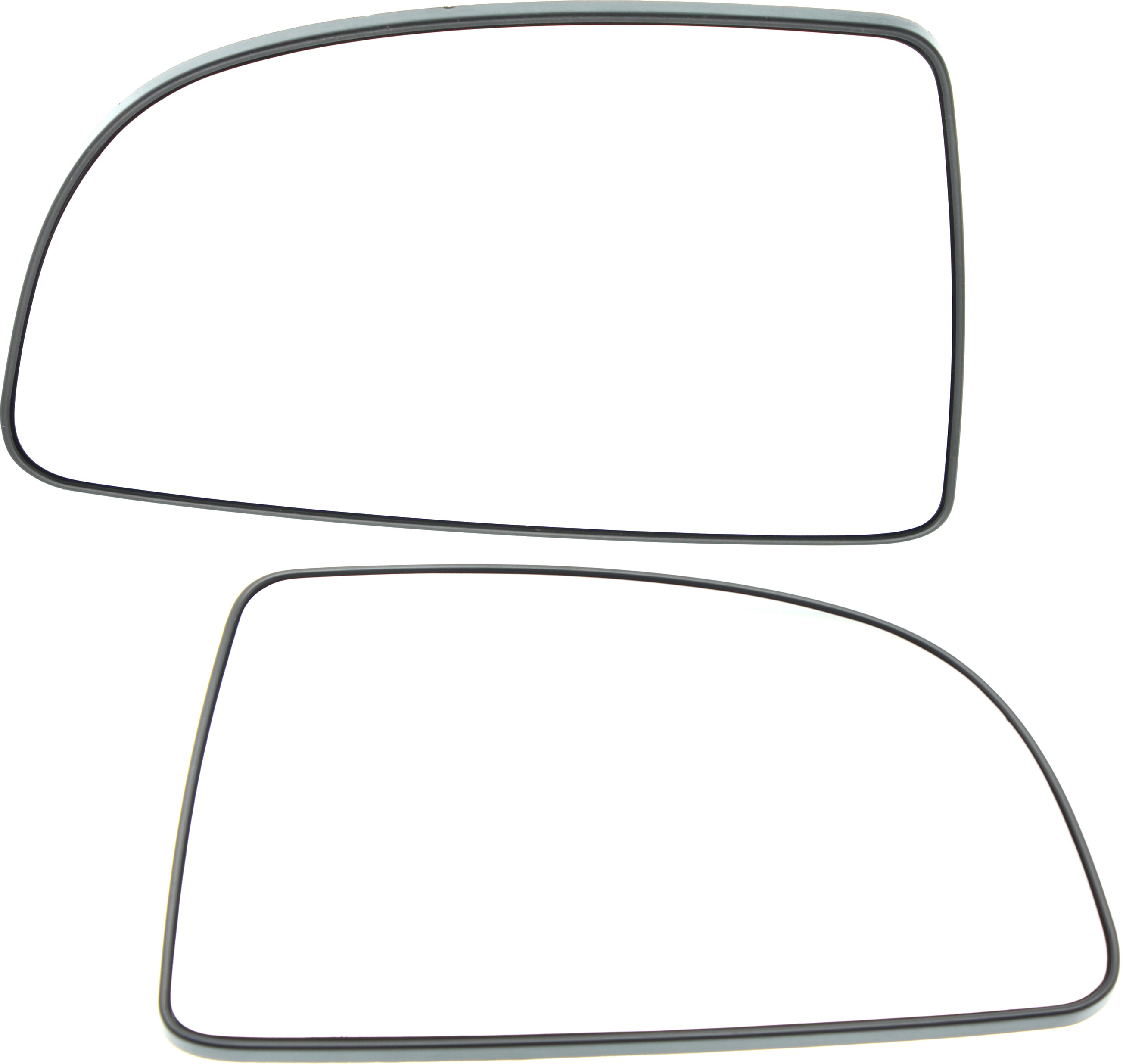 AM RONDO 07-12 MIRROR GLASS RH AND LH Non Heated w Backing Plate SKU SET KA06GR Partslink KI1324108 KI1325108 OEM 876111D100-876211D100