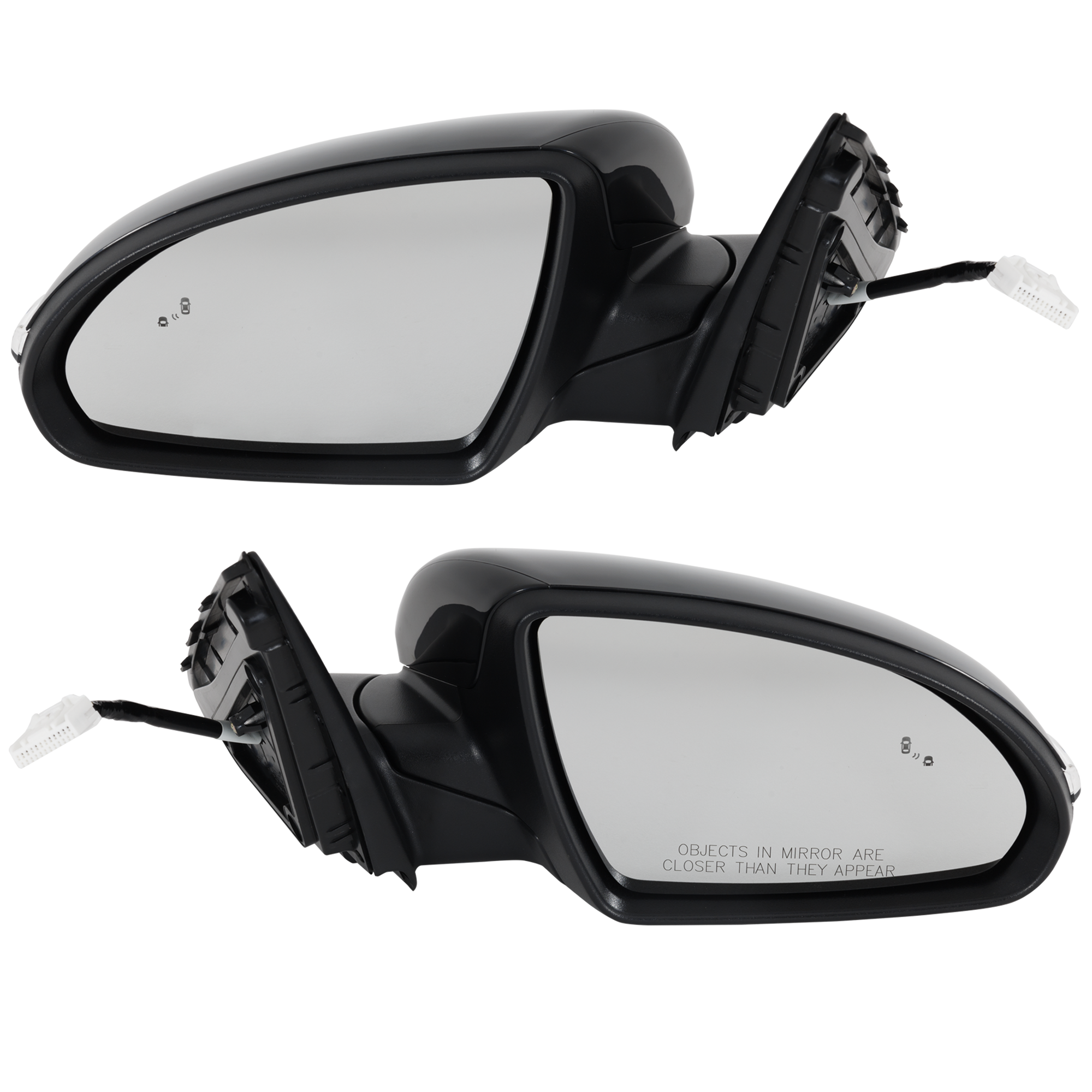 AM OPTIMA 19-20 MIRROR RH AND LH Power Manual Folding Heated Paintable w BSD Memory and Signal Light SKU SET KA100ER S Partslink KI1320224 KI1321224 OEM 87610D5220-87620D5220
