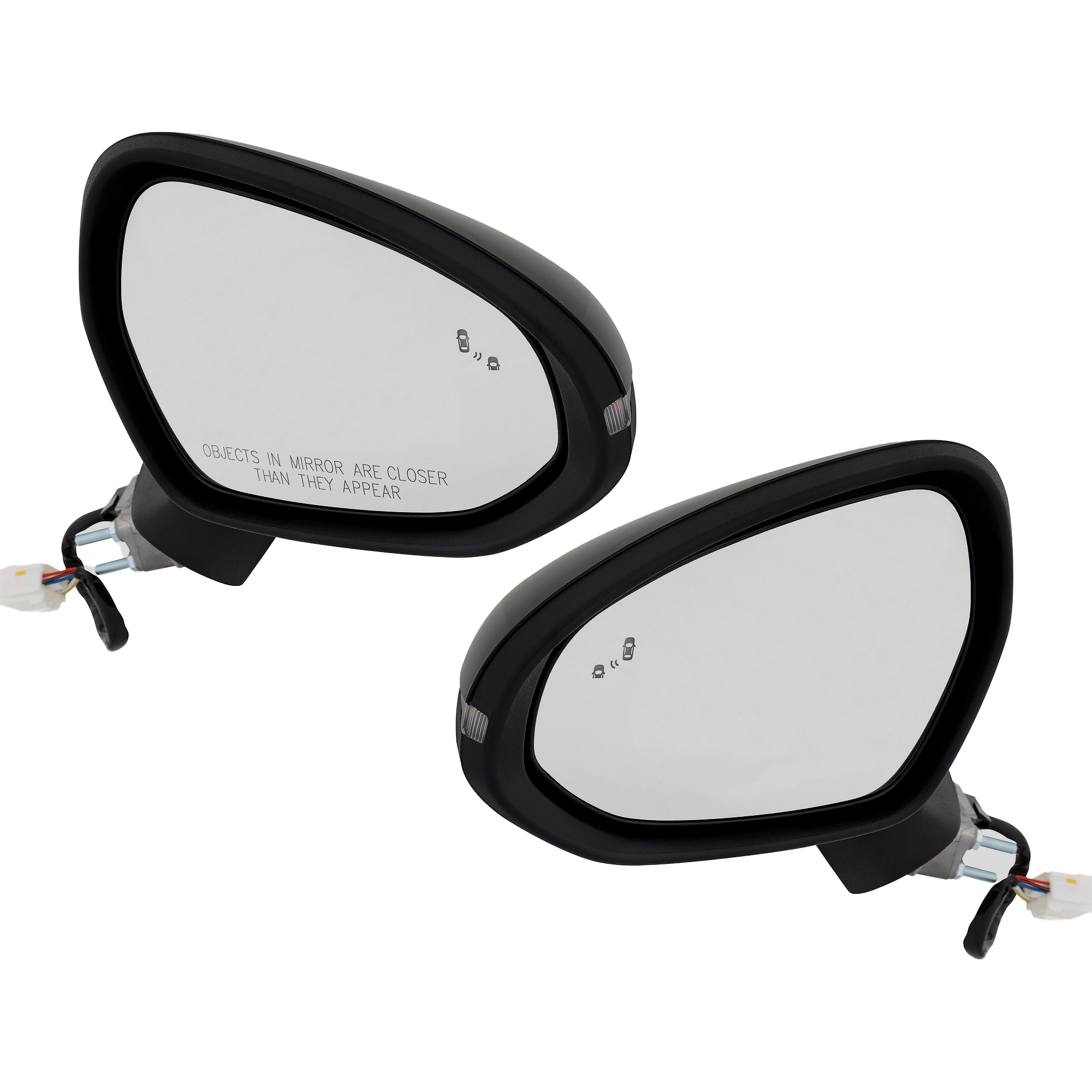 AM K5-21-24 MIRROR RH AND LH Power Manual Folding Heated Paintable GT Line Model w In housing Signal Light BSD in Glass No Memory Puddle Light Auto Dimming SKU SET KA105ER S Partslink KI1320246 KI1321246 OEM 87610L3080-87620L3080