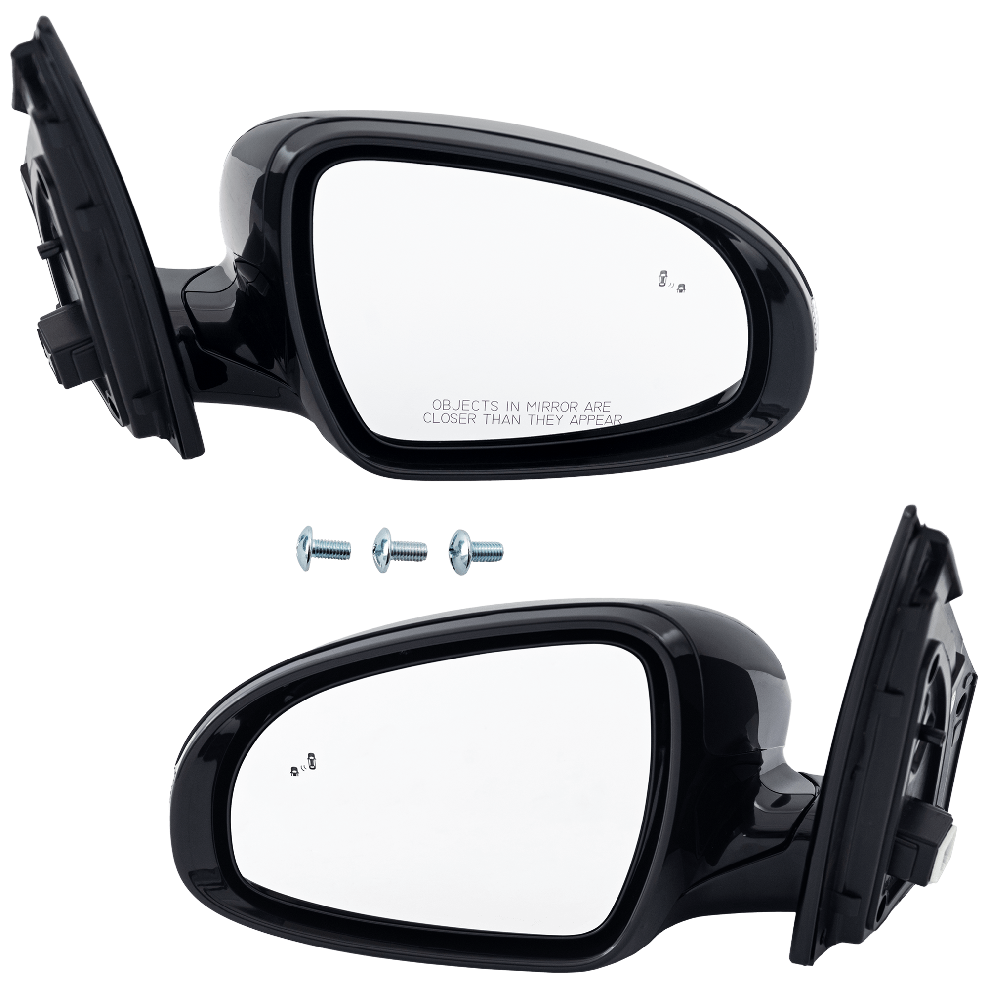 AM SPORTAGE 20-22 MIRROR RH AND LH Power Power Folding Heated Paintable w BSD and Signal Light SKU SET KA135ER Partslink KI1320251 KI1321251 OEM 87610D9131-87620D9131