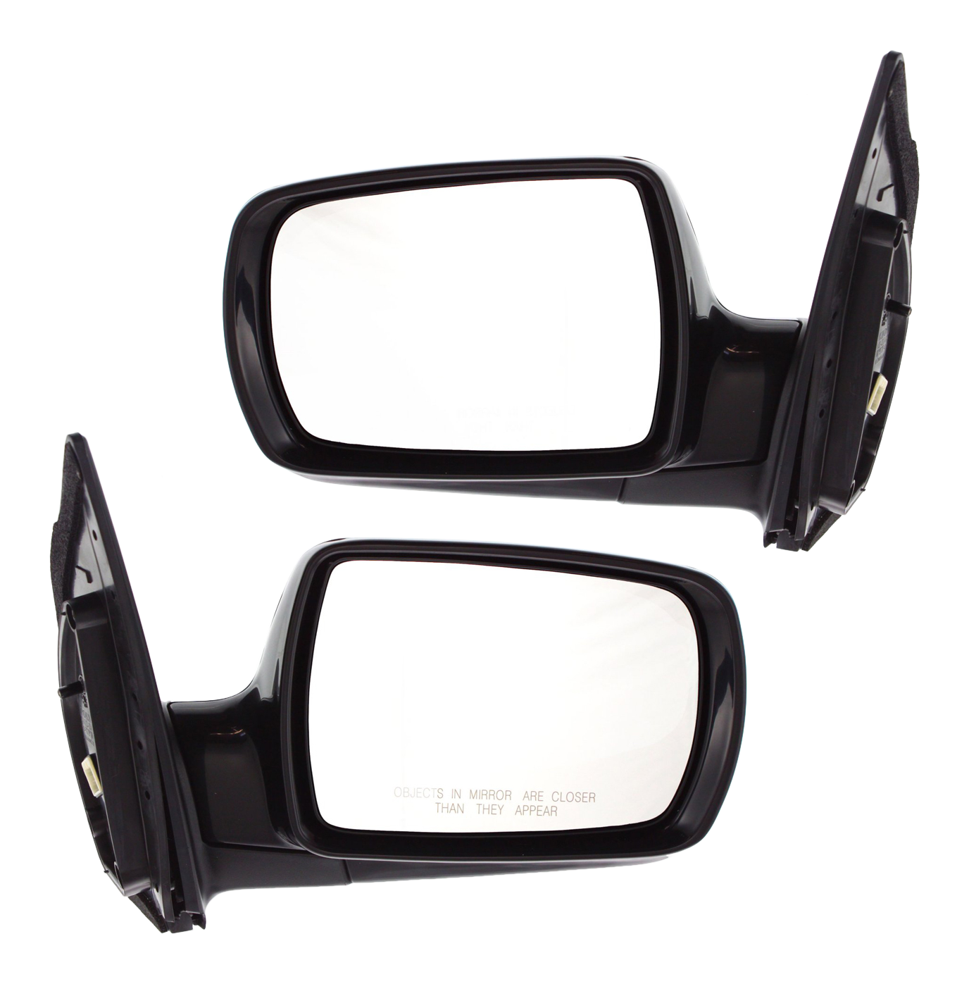 AM SEDONA 06-08 MIRROR RH AND LH Power Manual Folding Non Heated Paintable SKU SET KA18ER Partslink KI1320126 KI1321126 OEM 876104J111-876204D311
