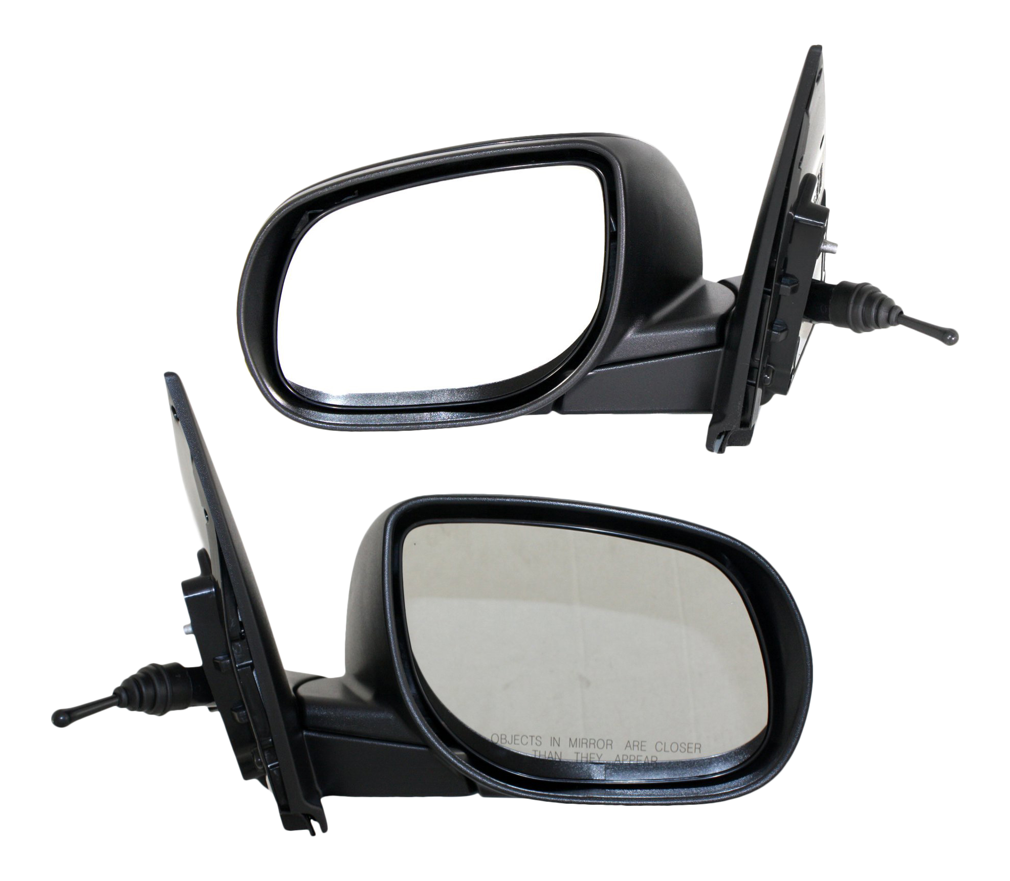 AM FORTE 10-13 MIRROR RH AND LH Manual Adjust Manual Folding Non Heated Paintable No Signal Lights Sedan SKU SET KA39ER Partslink KI1320144 KI1321144 OEM 876101M100-876201M100