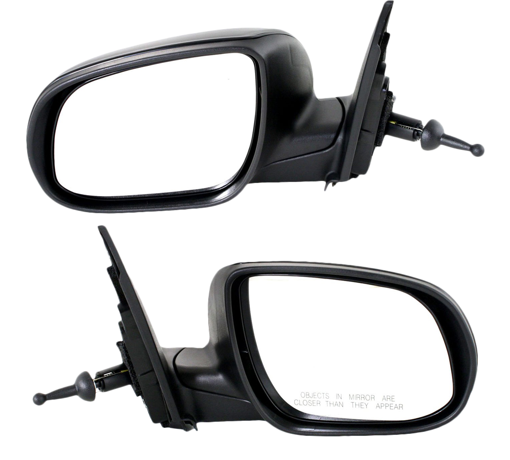 AM RIO RIO5-10-11 MIRROR RH AND LH Manual Adjust Manual Folding Non Heated Paintable SKU SET KA41R Partslink KI1320151 KI1321151 OEM 876101G002-876201G602