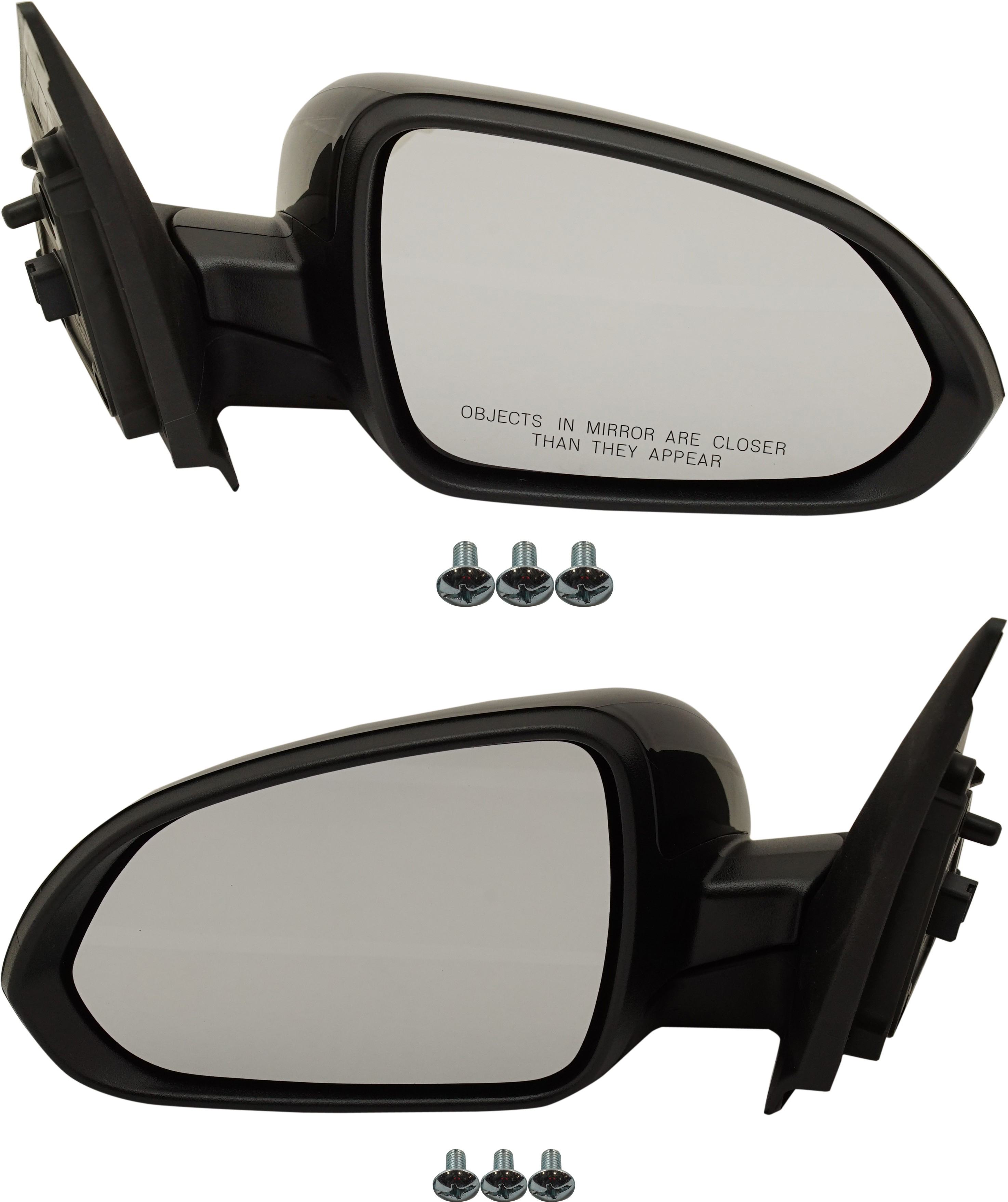 AM RIO 18-20 MIRROR RH AND LH Power Manual Folding Heated Paintable No Signal Light 18-18 EX S Models SKU SET KA78ER Partslink KI1320218 KI1321218 OEM 87610H9160-87620H9020