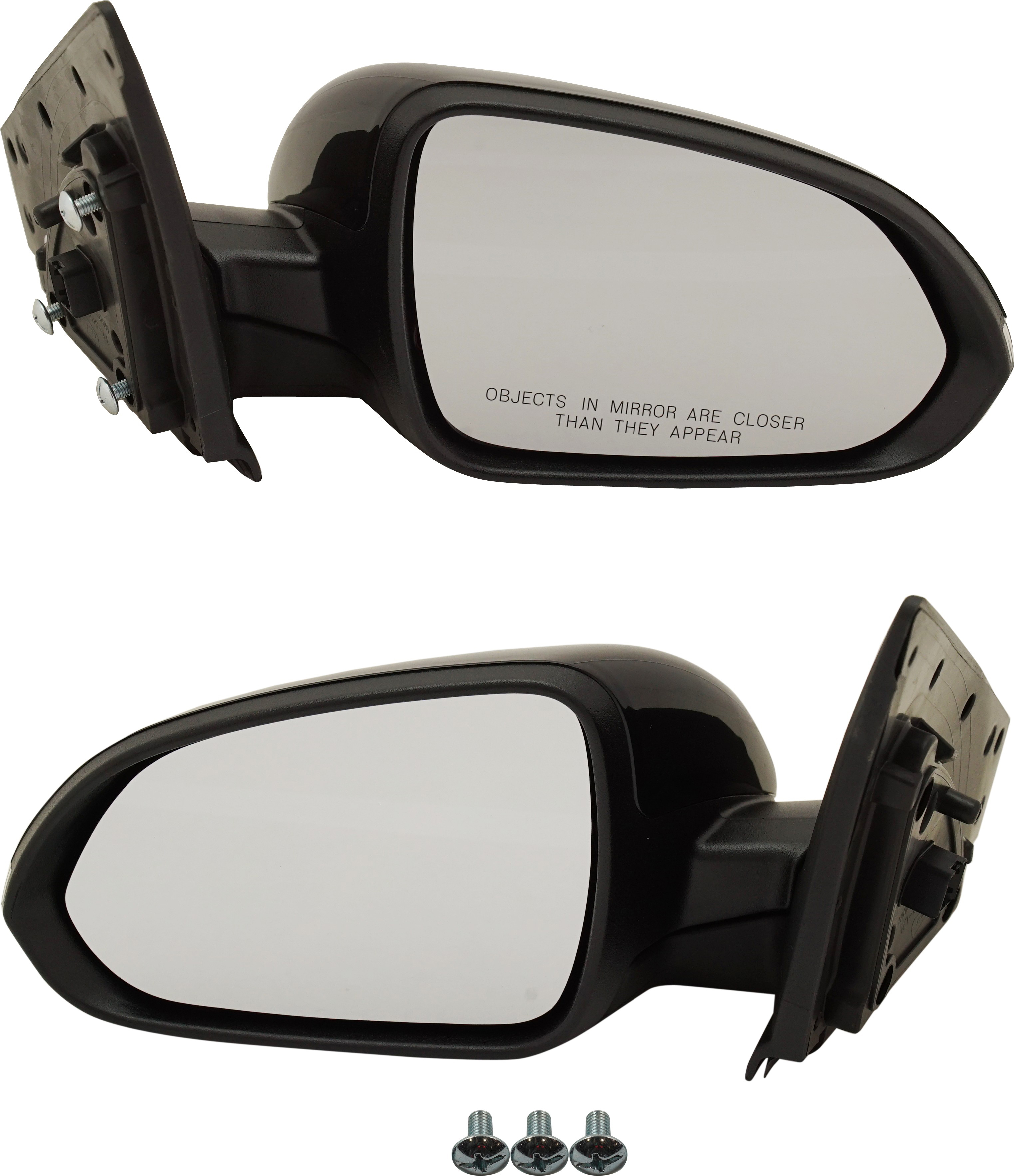 AM RIO 18-20 MIRROR RH AND LH Power Manual Folding Heated Paintable w Signal Light 18-18 EX S Models SKU SET KA89ER S Partslink KI1320219 KI1321219 OEM 87610H9160 PFM 87620H9020 PFM