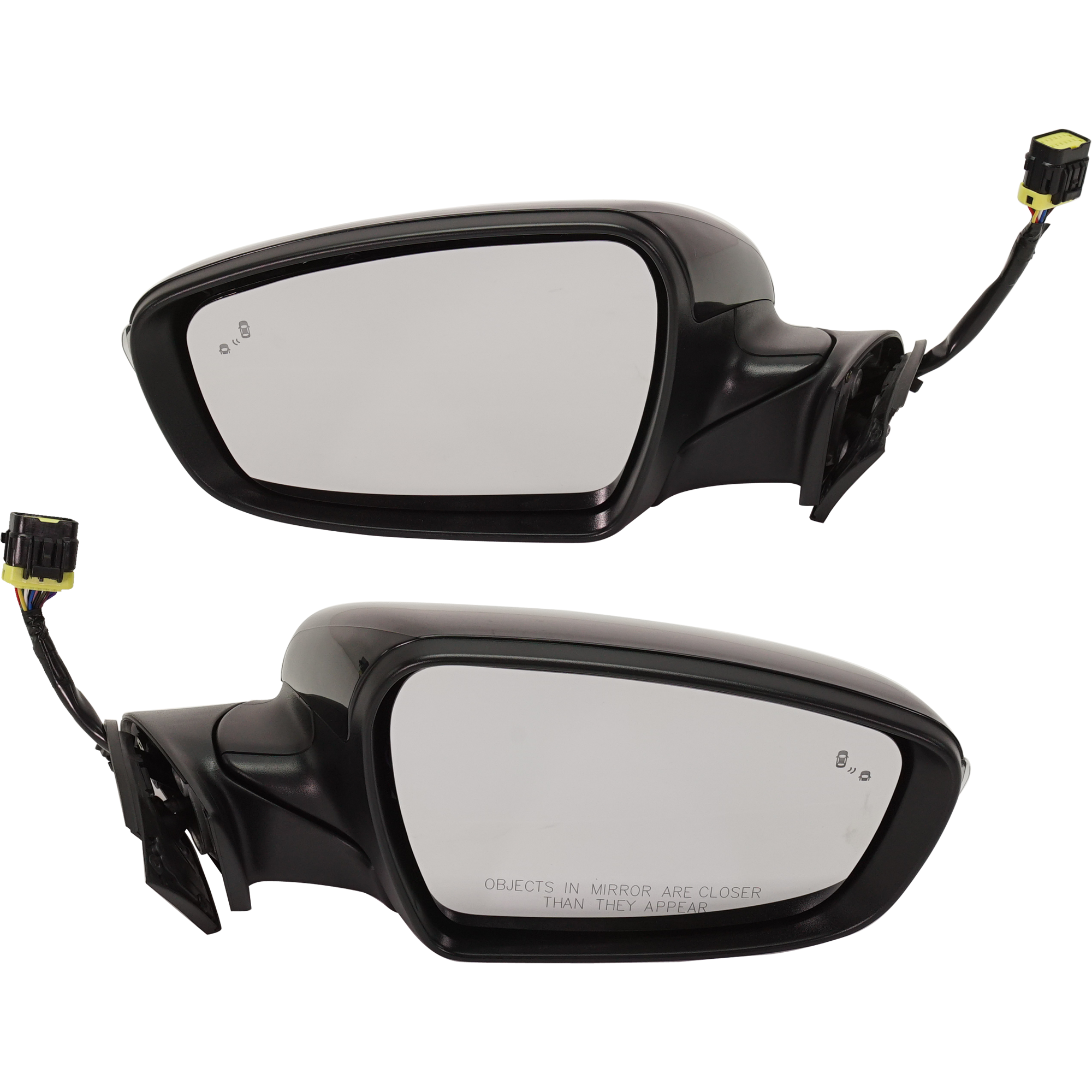 AM FORTE FORTE5-17-18 MIRROR RH AND LH Power Power Folding Heated Paintable w BSD Puddle Light and Signal Light SKU SET KA93ER S Partslink KI1320215 KI1321215 OEM 87610B0040-87620B0040