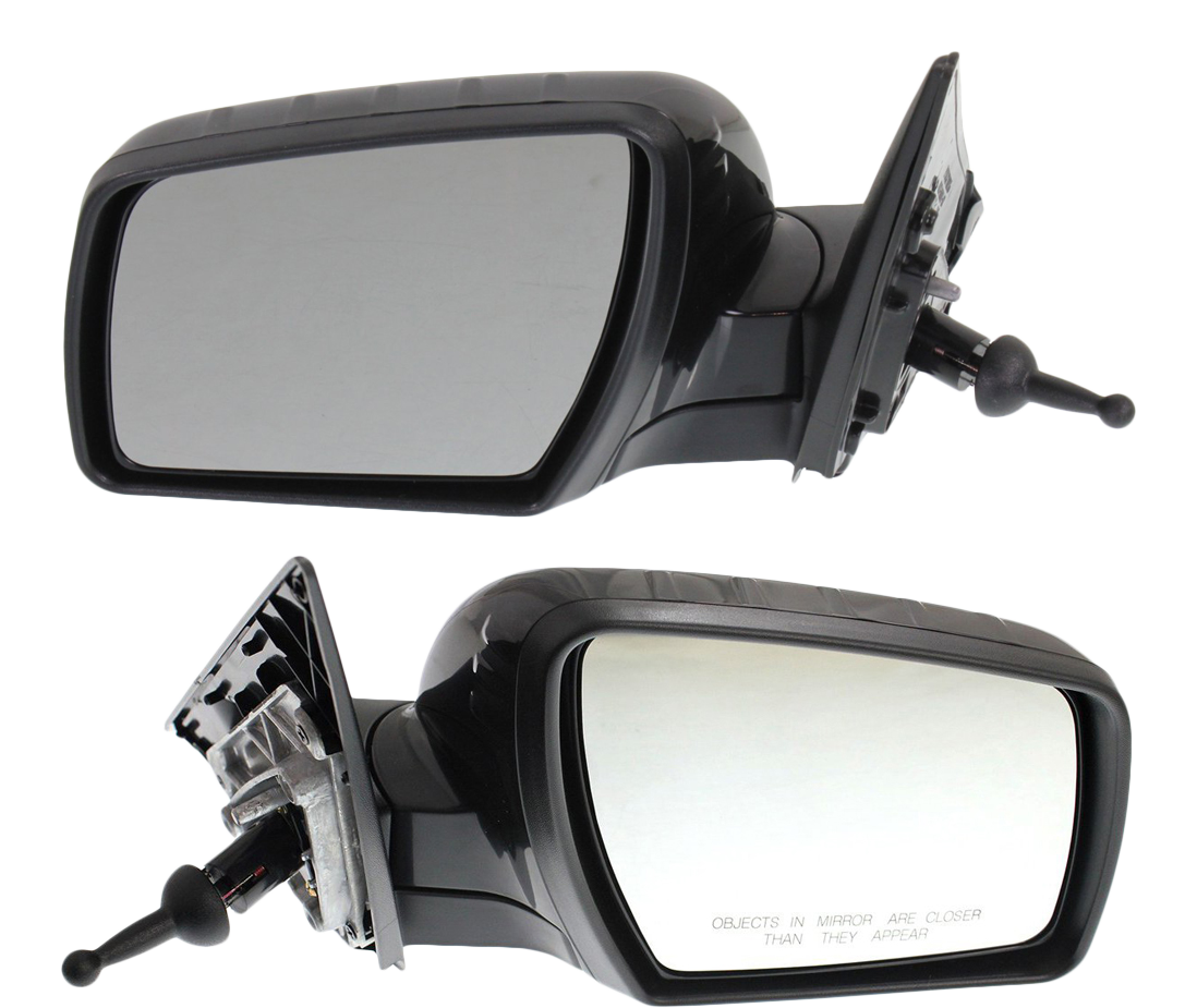 AM SOUL 12-13 MIRROR RH AND LH Manual Adjust Manual Folding Non Heated Paintable SKU SET KI01R Partslink KI1321160 KI1320160 OEM 876202K311-876102K311