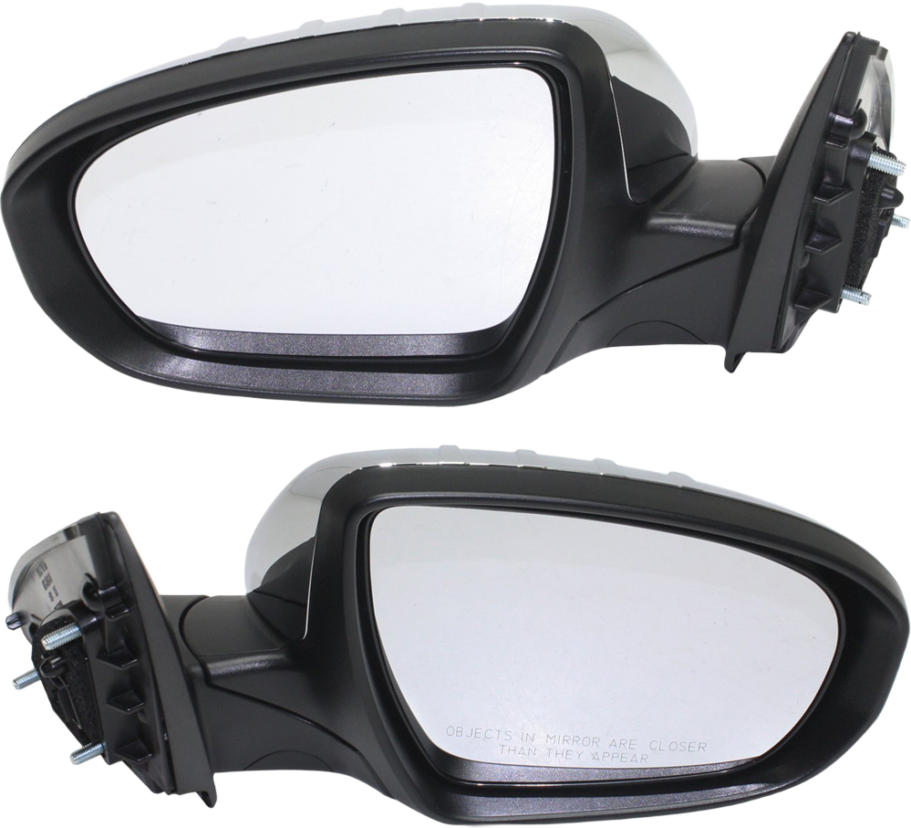 AM OPTIMA 12-13 MIRROR RH AND LH Power Power Folding Heated Chrome w Signal Light Exc. Hybrid Model USA Built Vehicle SKU SET KI19CR S Partslink KI1320169 KI1321169 OEM 876104C040-876204C040
