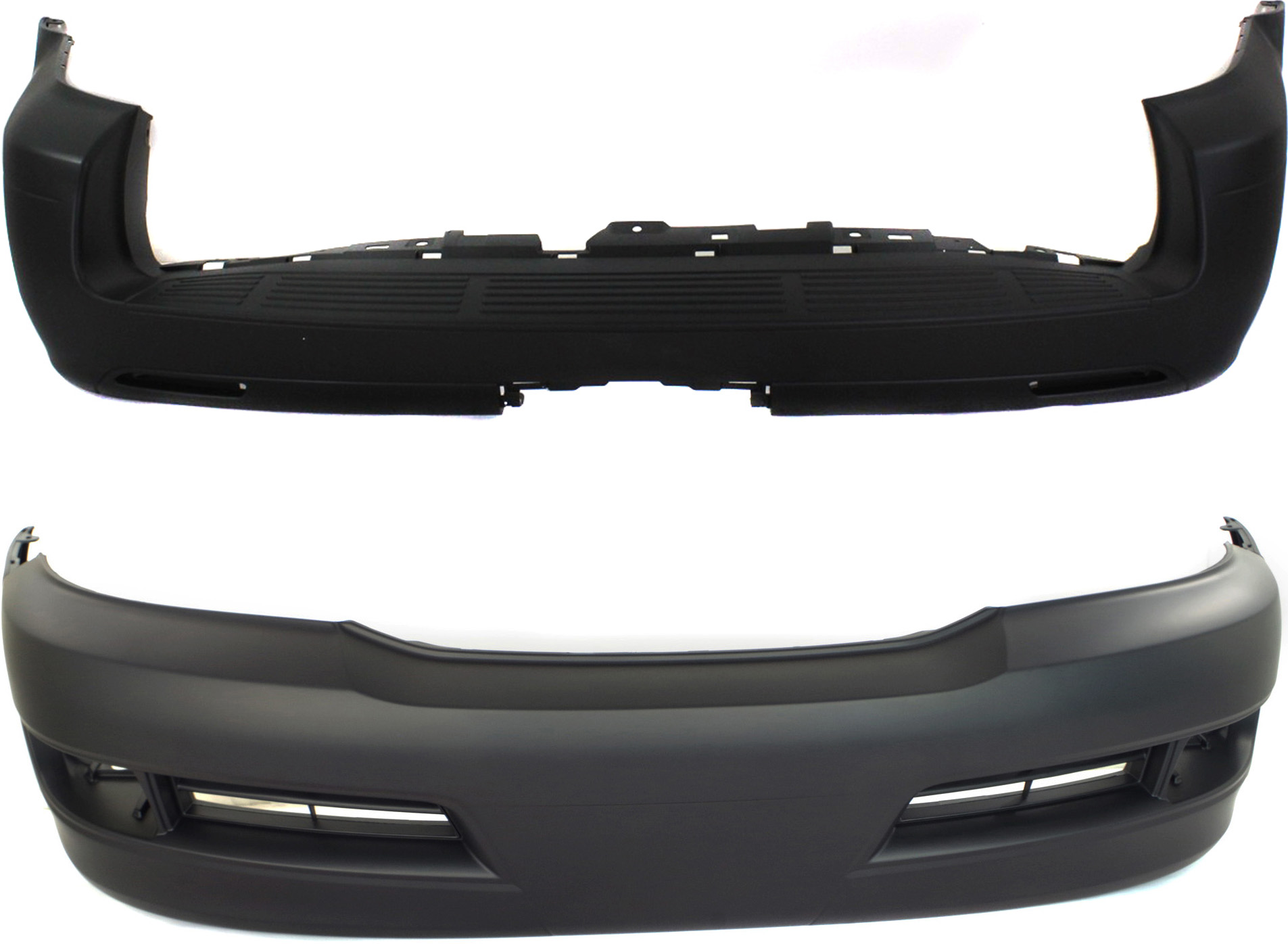 AM GX470-03-09 FRONT AND REAR BUMPER COVER Primed SKU SET L010312P 2 Partslink LX1000140 LX1100120 OEM 5211960938-5215960964