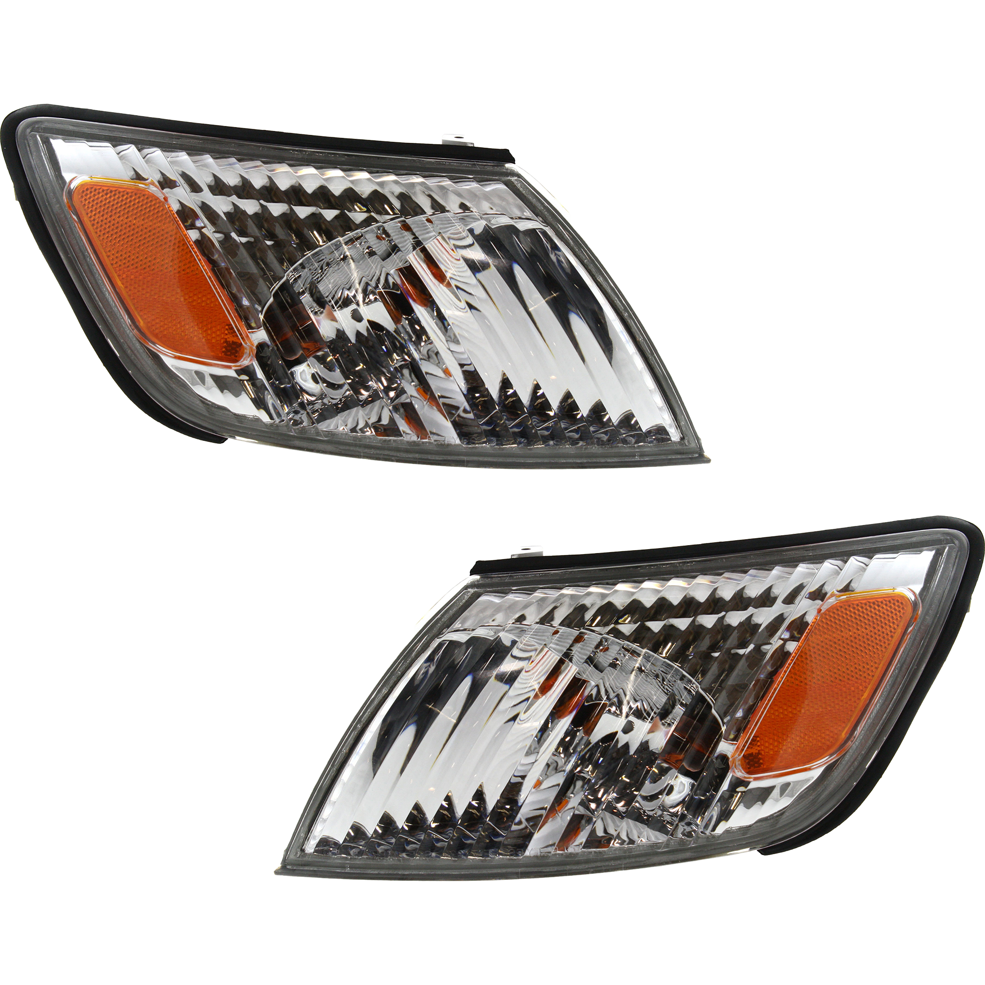 AM ES3-1 CORNER LAMP RH and LH Set of 2 Assembly SKU SET L106905 Partslink LX2530108 LX2531108 OEM 8151033100-8152033100