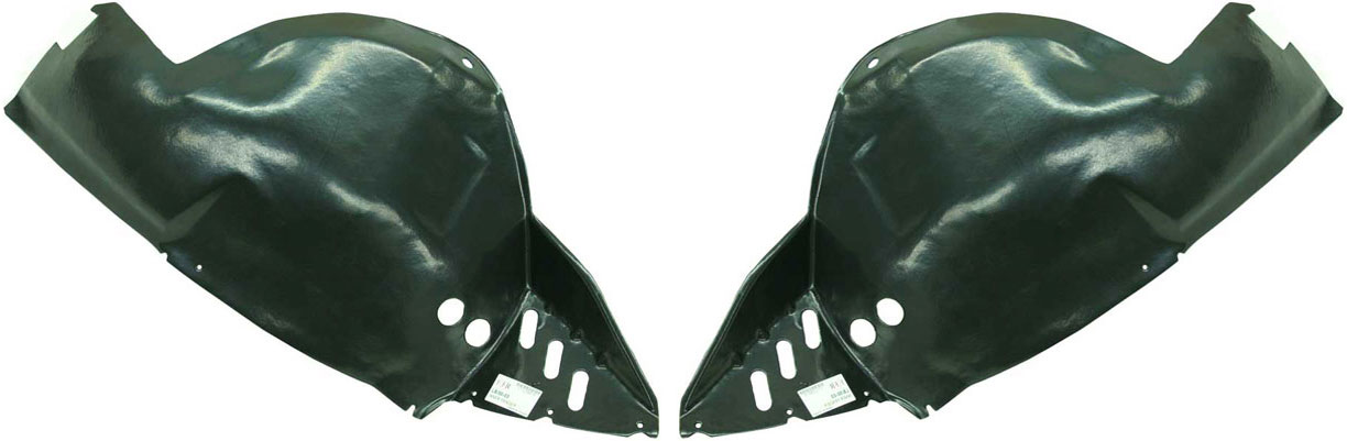 AM LS 00-03 FRONT FENDER LINER RH AND LH Front Section SKU SET L222131 Partslink FO1711106 FO1710106 OEM XW4Z16102BA XW4Z16103BA