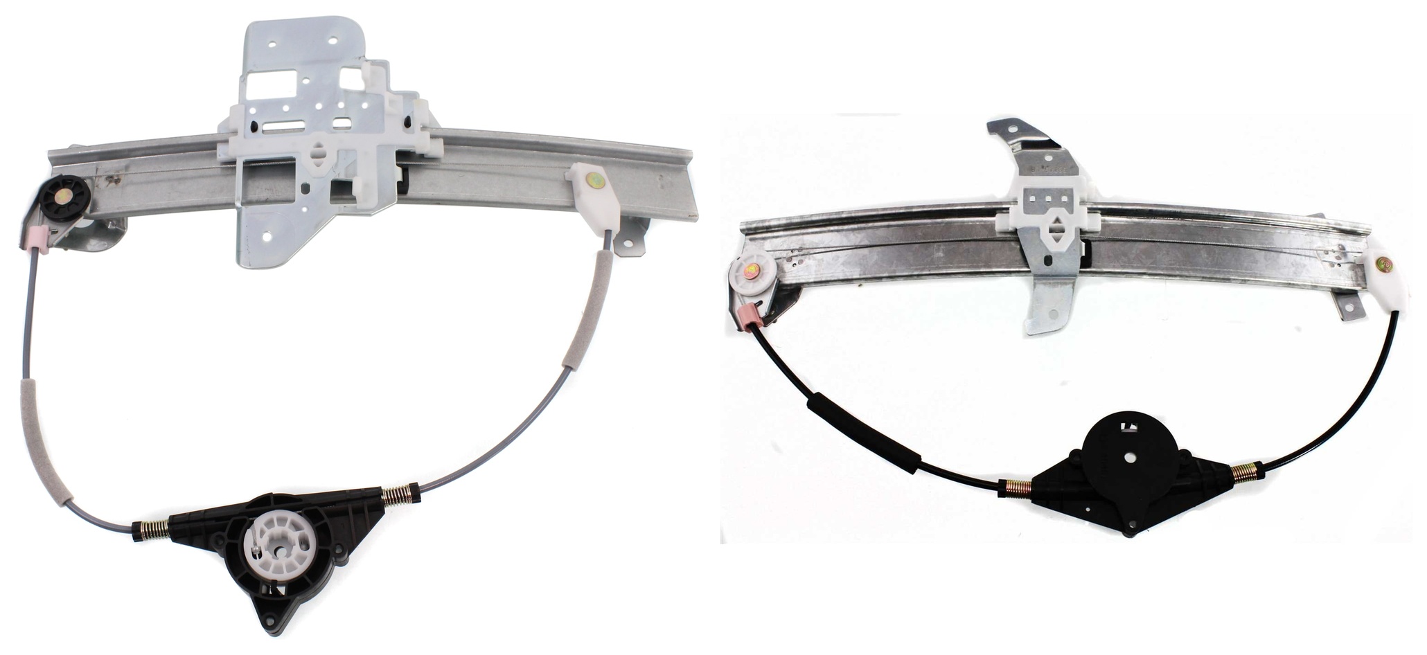 AM TOWN CAR 95-97 FRONT AND REAR WINDOW REGULATOR LH Power w o Motor SKU SET L462906 A Partslink FO1350108 FO1550107 OEM F3VY5423209A F5VY5427009A