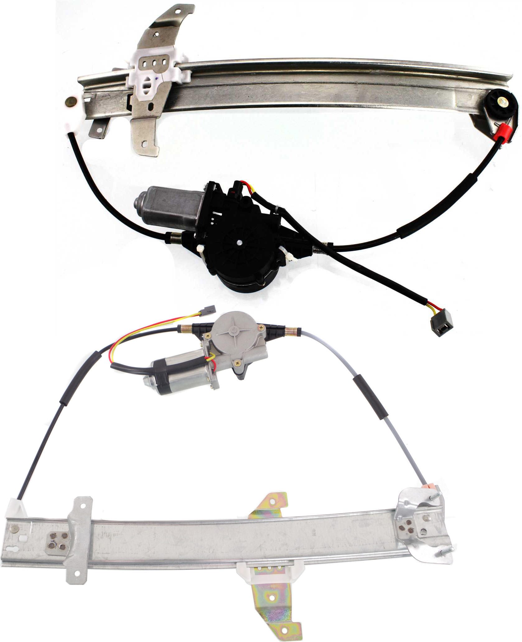AM TOWN CAR 95-97 FRONT AND REAR WINDOW REGULATOR RH Power w Motor SKU SET L462913-2R Partslink FO1351124 FO1551107 OEM 1W7Z5423394AA F2VY5423394B F3V