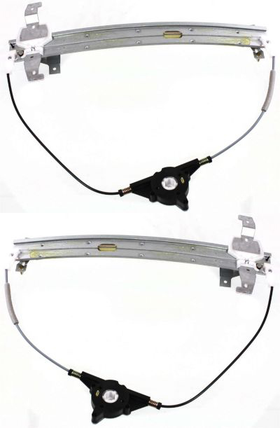 AM TOWN CAR 90-93 REAR WINDOW REGULATOR RH AND LH Power Without Motor SKU SET L491701 Partslink FO1551101 FO1550101 OEM F2VY5427008A F2VY5427009A