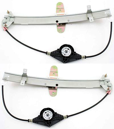 AM TOWN CAR 98-11 REAR WINDOW REGULATOR RH AND LH Power w o Motor Sedan SKU SET L491703 Partslink FO1550103 FO1551103 OEM 7W1Z5427000A 1W1Z5427008AA 2W1