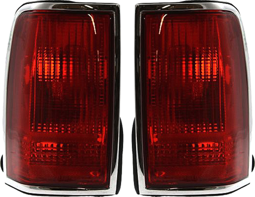 AM TOWN CAR 90-97 TAIL LAMP RH AND LH Lens and Housing w o Emblem SKU SET L730101 Partslink FO2801180 FO2800180 OEM F5VY13404A F5VY13405A