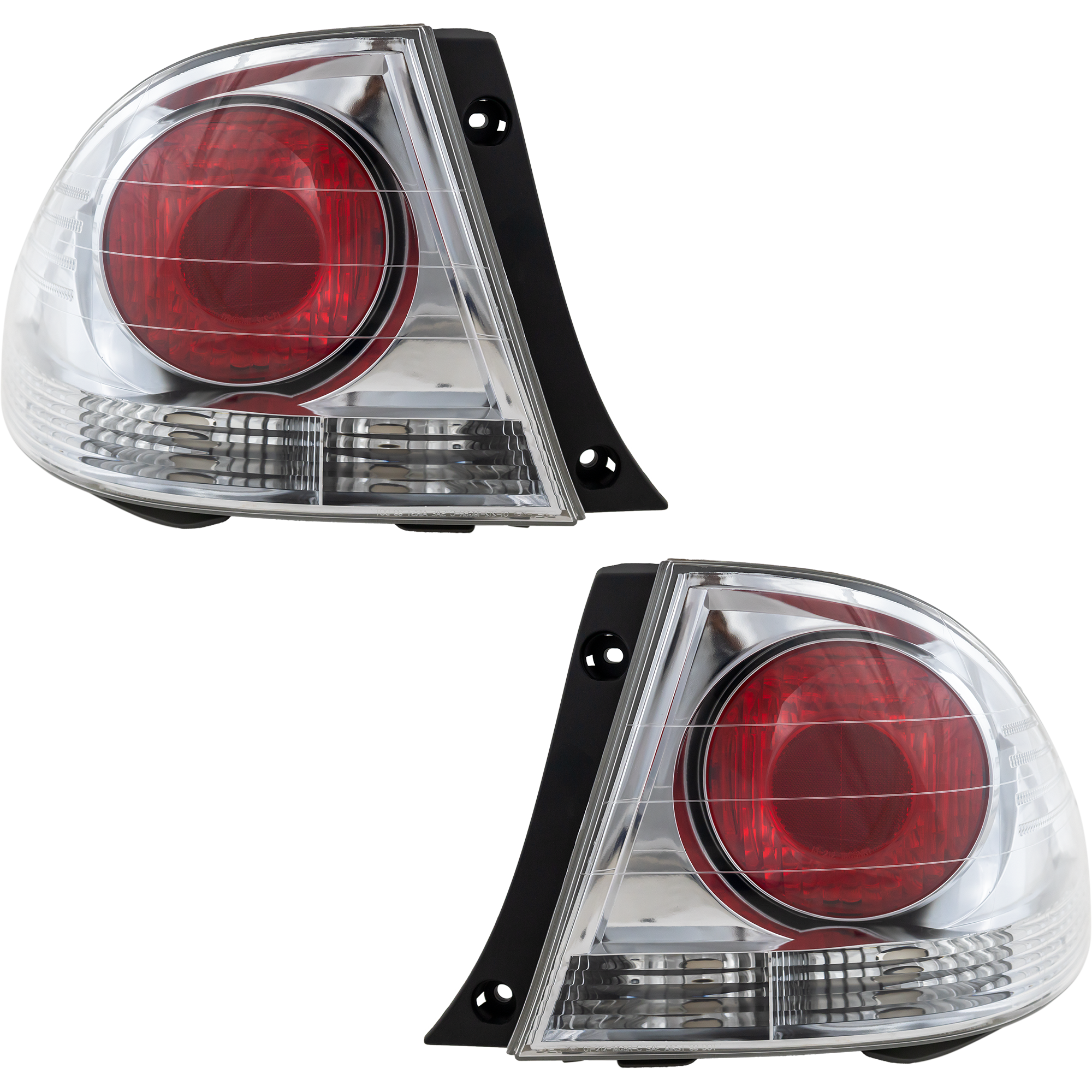 AM IS300-02-03 TAIL LAMP RH AND LH Outer Lens and Housing Metallic Sedan SKU SET L730109 Partslink LX2819104 LX2818104 OEM 8155153032B1-8156153032B1