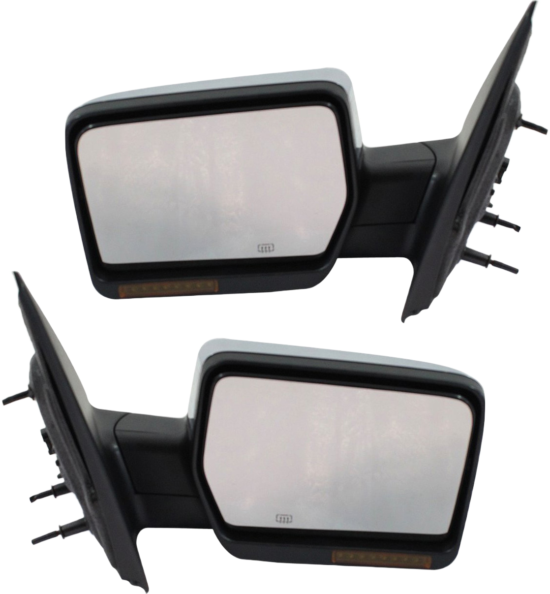 AM F 150-04-06 MARK LT 06-06 MIRROR RH AND LH Non Towing Power Manual Folding Heated Chrome w In housing Signal Light No Auto dimming BSD and Memory SKU SET LN20ER Partslink FO1320332 FO1321332 OEM 6L3Z17682HA 6L3Z17683EA