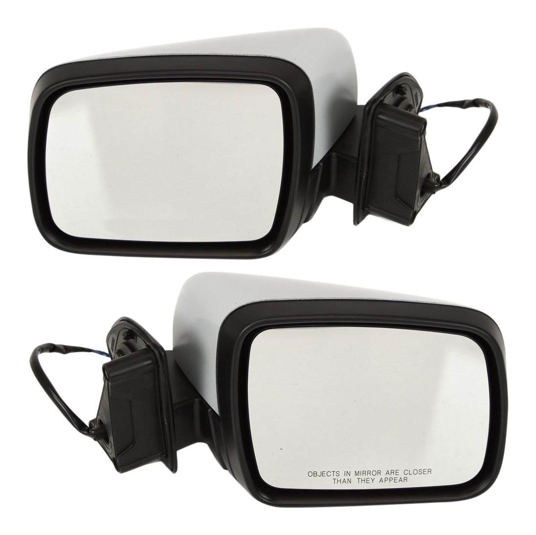 AM LR4-10-13 MIRROR RH AND LH Power Manual Folding Heated Paintable w o Camera and Memory SKU SET LR01ER Partslink RO1320100 RO1321100 OEM LR041871 PFM LR041875 PFM