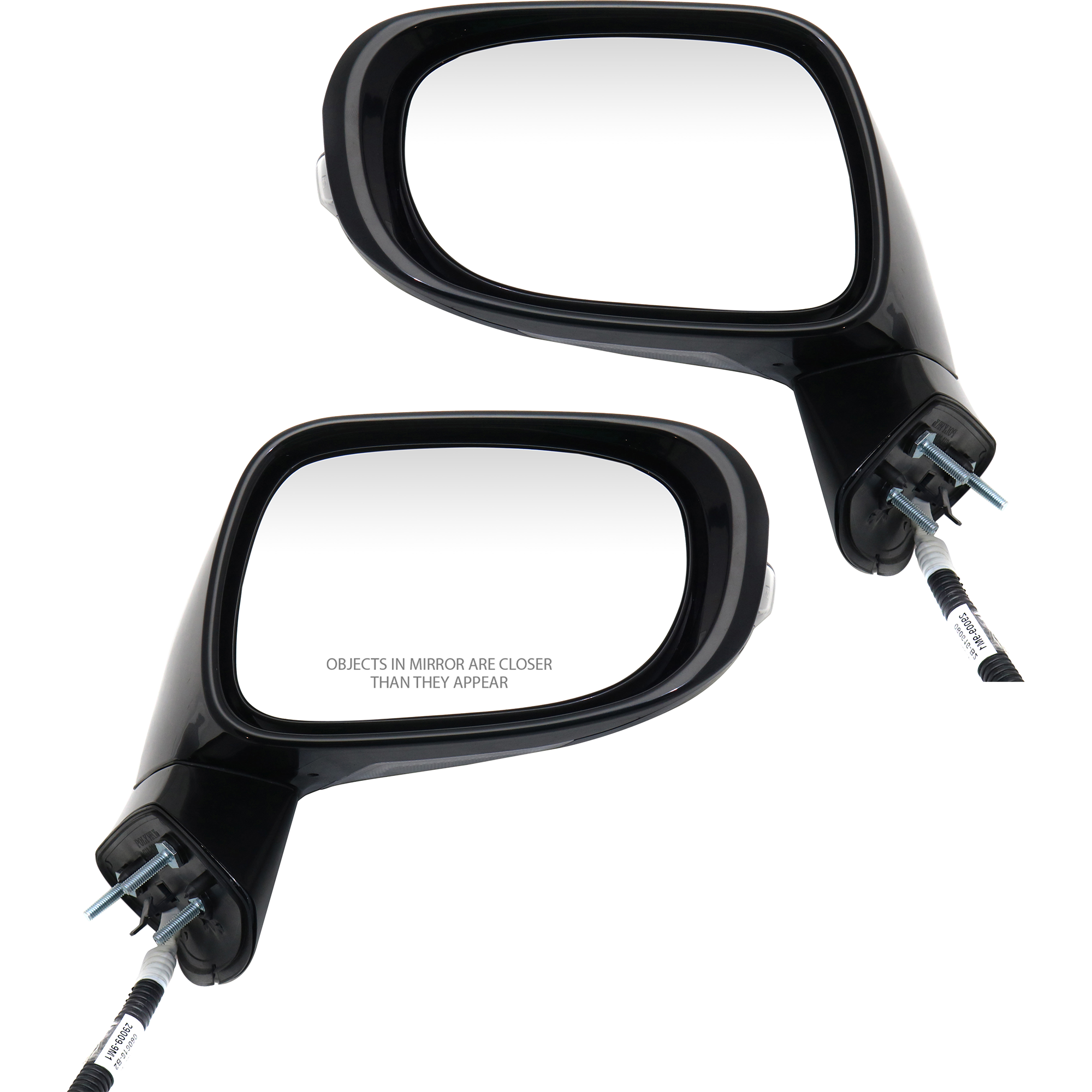 AM ES350-10-12 MIRROR RH AND LH Power Manual Folding Heated Paintable w In housing Signal Light and Memory No Auto dimming and BSD SKU SET LX32ER S Partslink LX1320135 LX1321135 OEM 8791033881C0-8794033841C0