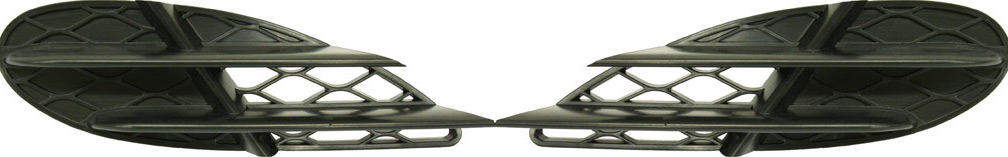 AM S CLASS 03-06 FRONT BUMPER GRILLE RH and LH Outer Black w o Sport Package 220 chassis SKU SET M015503 Partslink MB1038113 OEM 2208851423-2208851323