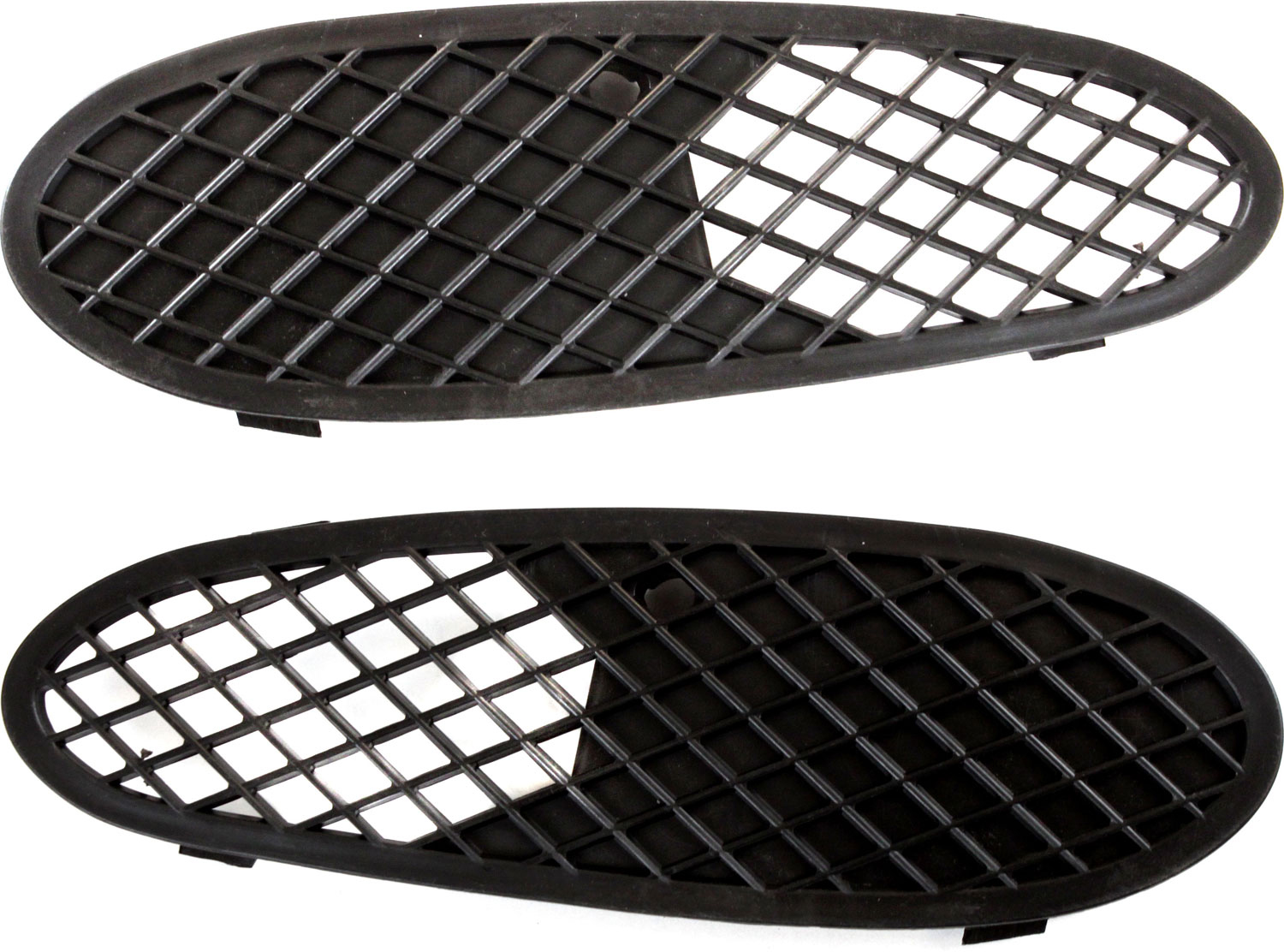 AM S CLASS 01-02 FRONT BUMPER GRILLE RH AND LH Outer Black w o Sport Package 220 Chassis SKU SET M015507 OEM 2208851123-2208851223