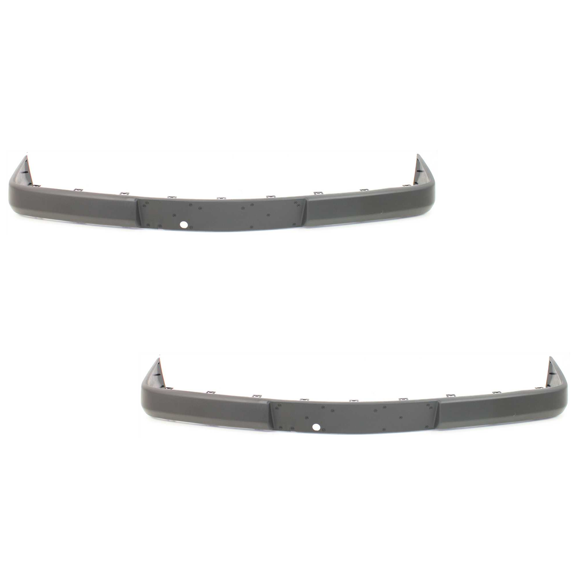 AM E CLASS 86-93 FRONT BUMPER MOLDING RH AND LH Impact Strip Plastic Black 124 Chassis SKU SET M015901-2