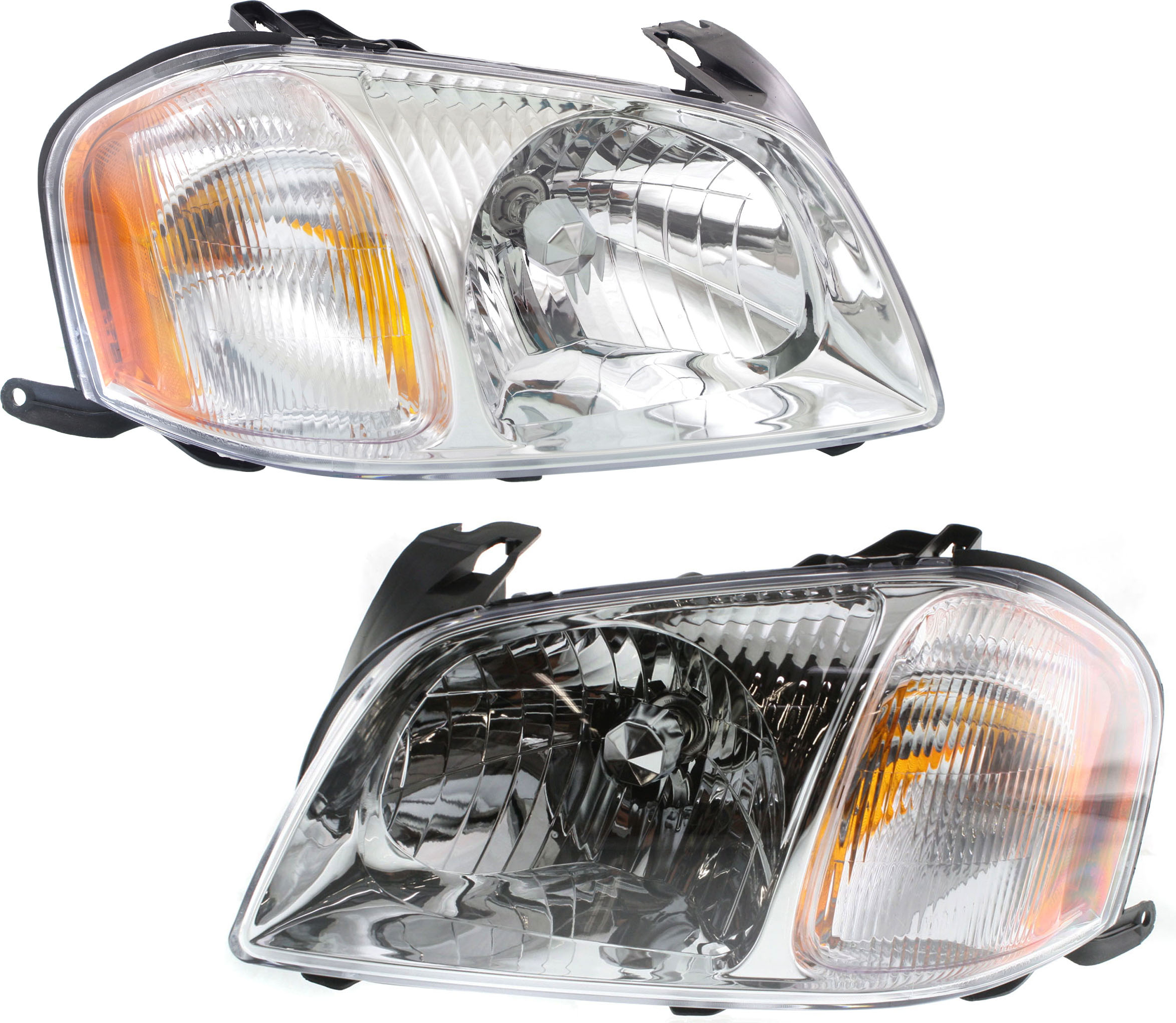 AM TRIBUTE 01-04 HEAD LAMP RH AND LH Assembly Halogen SKU SET M100113 Partslink MA2502126 MA2503126 OEM EC0151040L EC0251030