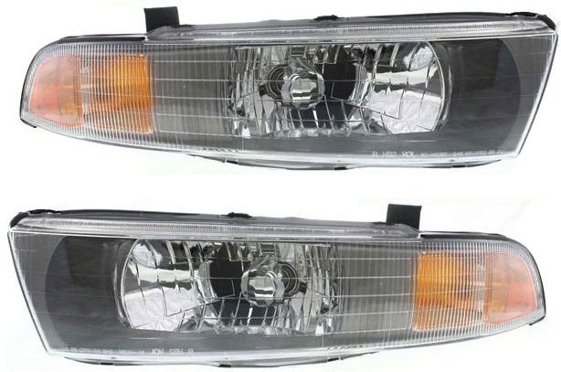 AM GALANT 02-03 HEAD LAMP RH AND LH Assembly Halogen SKU SET M100119 Partslink MI2502122 MI2503122 OEM MR972843 MR972844
