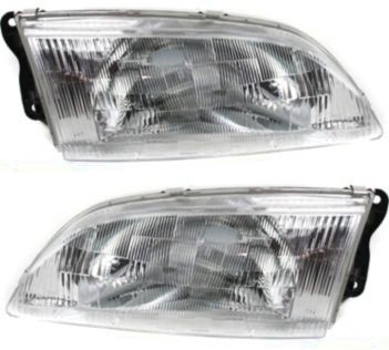 AM MAZDA 626-98-99 HEAD LAMP RH AND LH Assembly Halogen SKU SET M100123 Partslink MA2503115 MA2502115 OEM GD8A51030AP1 GD8A51040AP1