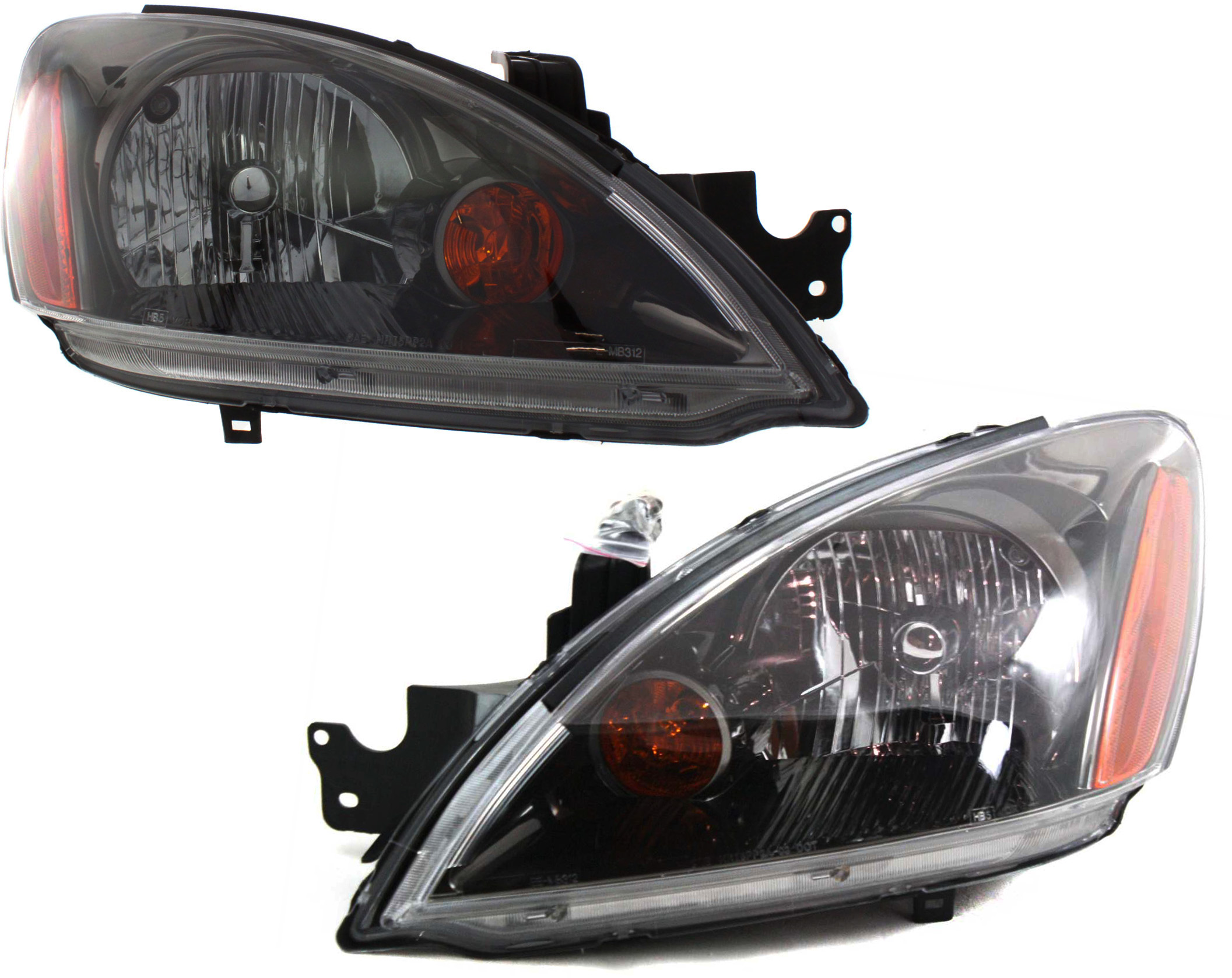AM LANCER 04-07 HEAD LAMP RH AND LH Assembly Halogen Exc. Evolution Model Sedan Wagon SKU SET M100141 Partslink MI2502135 MI2503135 OEM MN154899 MN154900